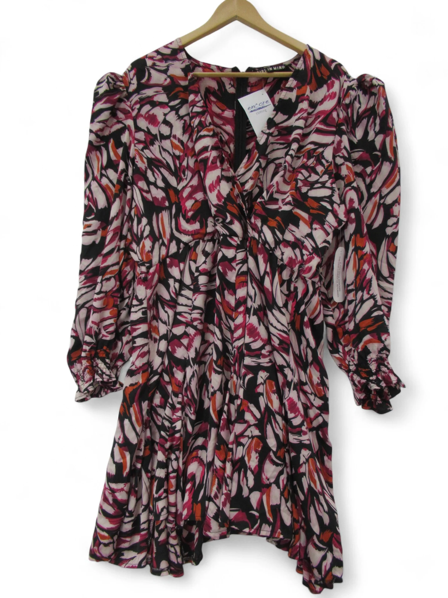 Girl In Mind Silky Dress UK 22 Multicoloured Womenswear | Pre- loved