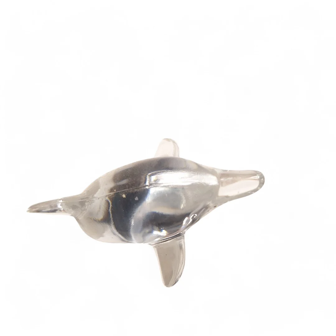 Glass Dolphin Figurine Ornament Collectable Clear | Preloved - Image 6