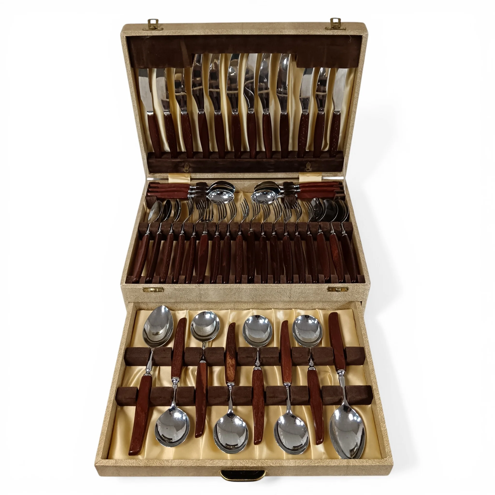 Glosswood 44 Piece Cutlery Set Stainless Steel Sheffield England | Pre-loved