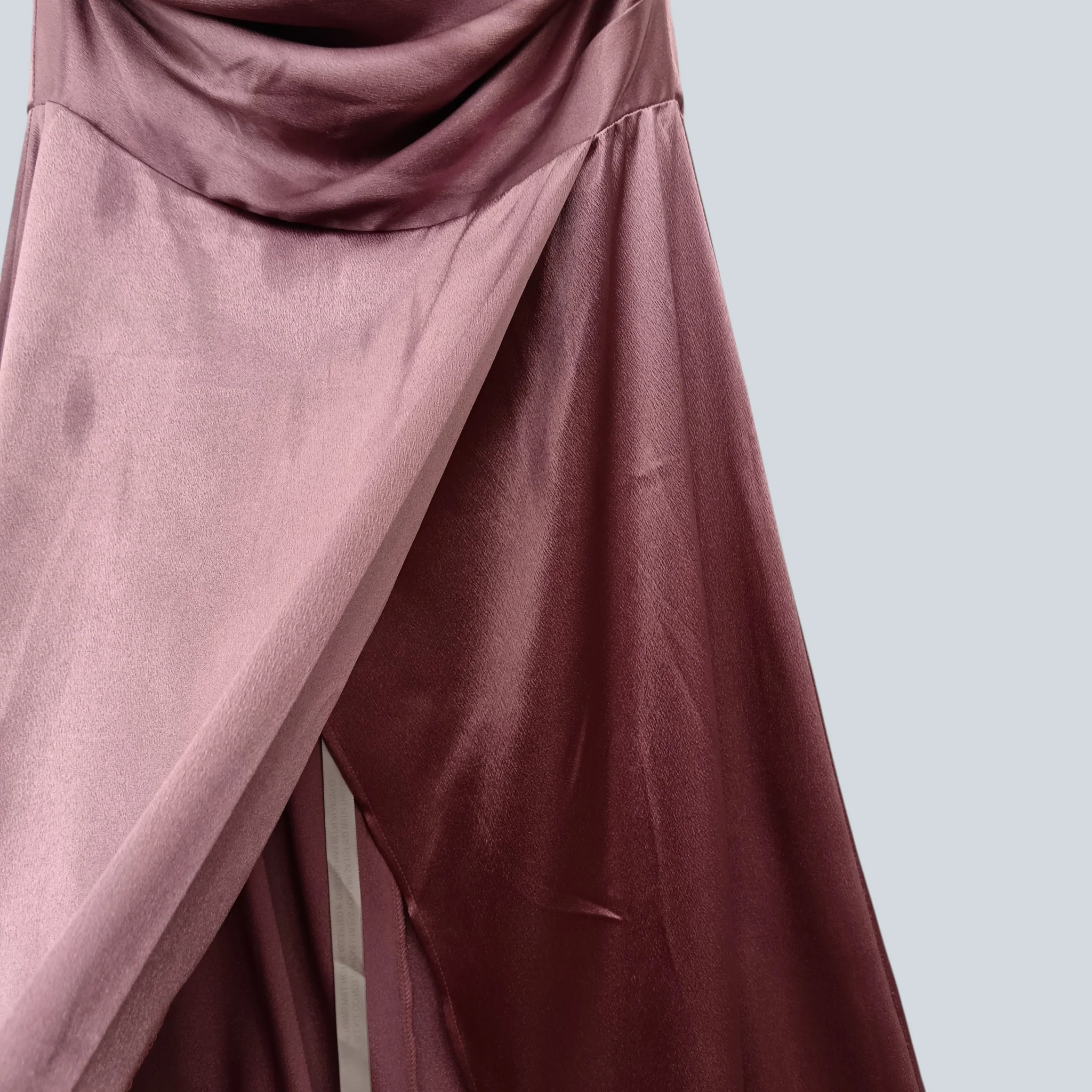 Goddiva London Women's Special Occasion Bridesmaid Wrap Style  Dress Satin Mauve UK 14 - Tags On - Womenswear | Pre-loved - Image 6
