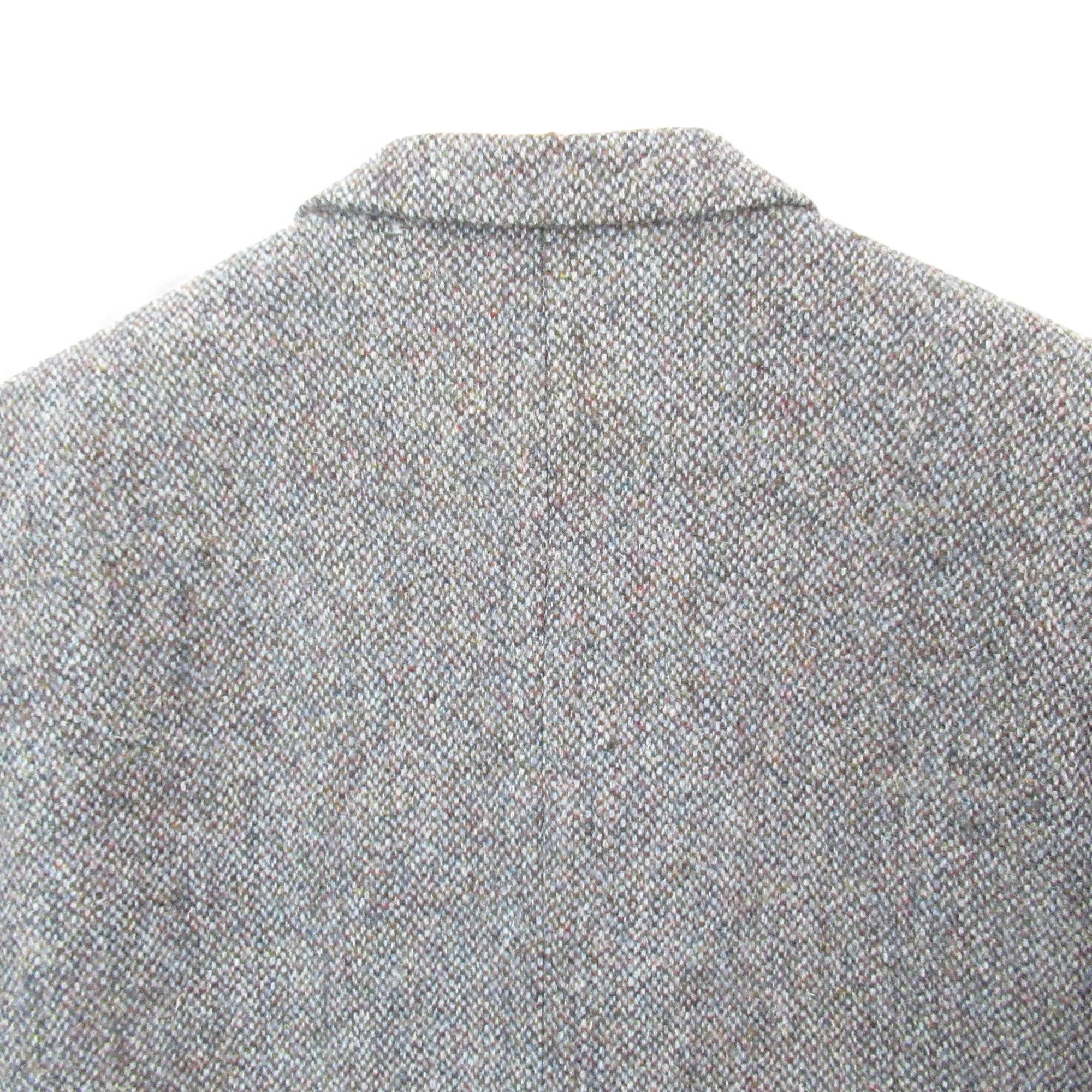 Greenwoods Tweed Blazer Jacket 46 Blue Grey Menswear | Pre-loved - Image 5