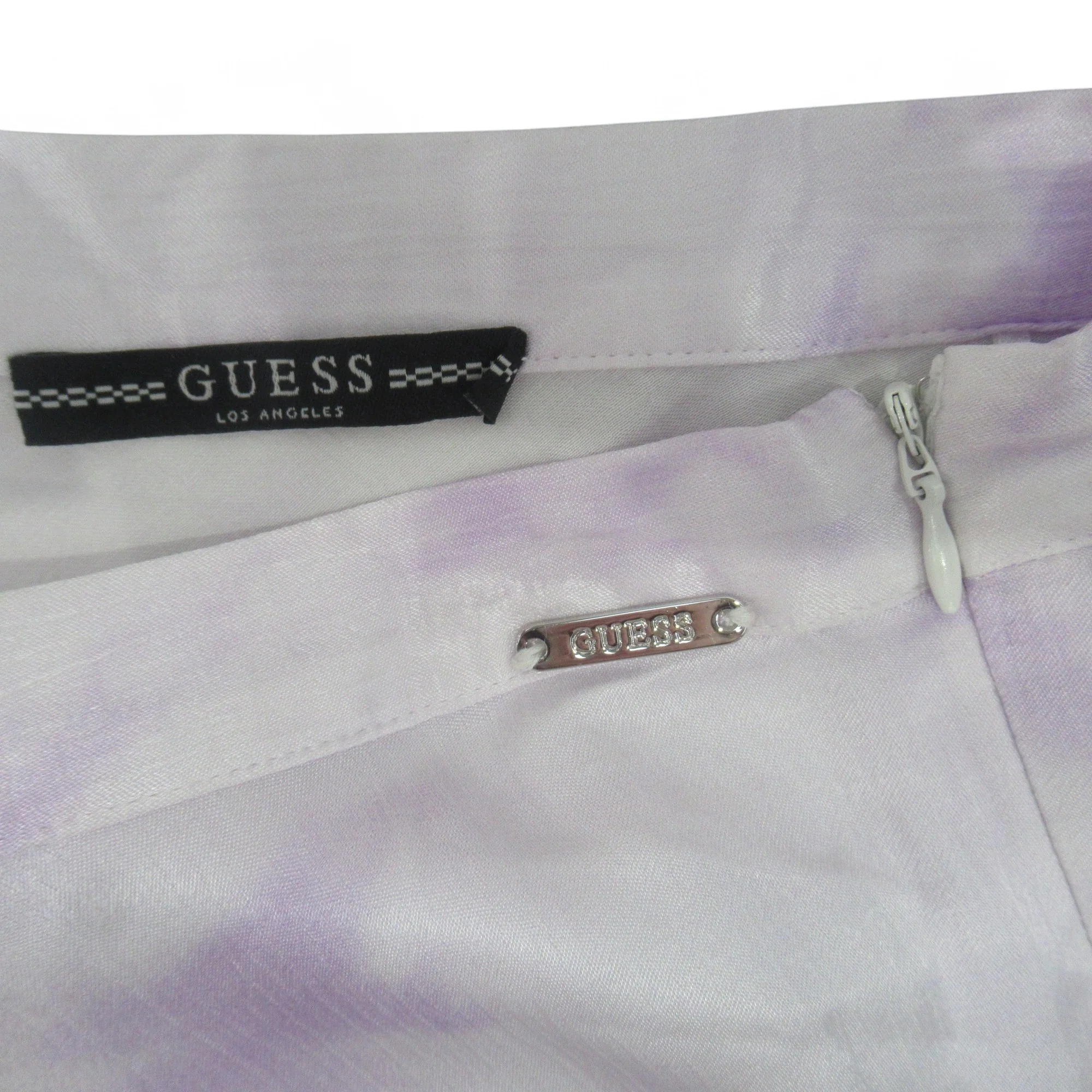 Guess UK 6 Lilac Satin Viscose Skirt Womenswear | Preloved - Image 5