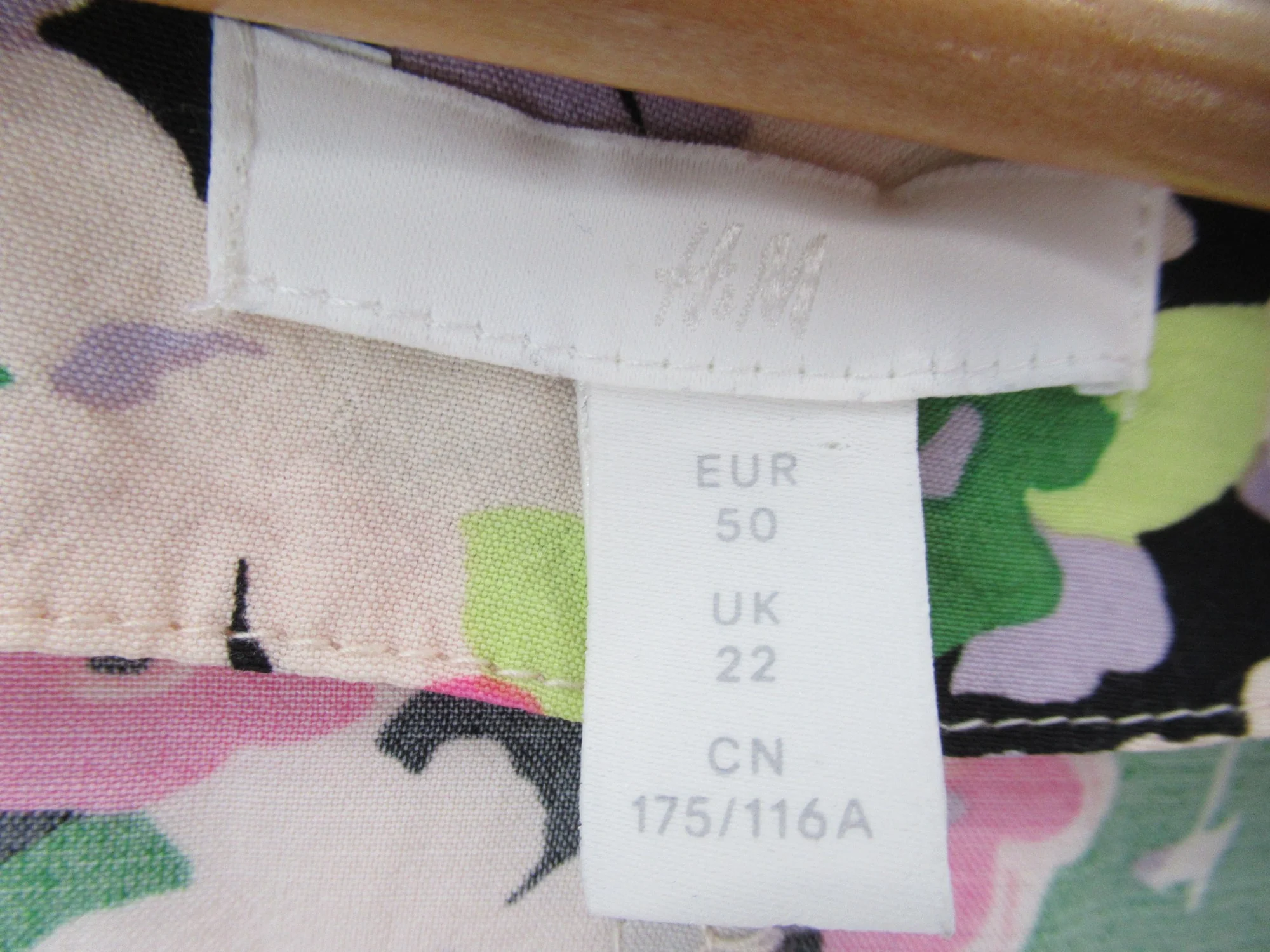 H & M Floral Dress UK 22 Multicoloured Long Womenswear | Pre-loved - Image 3