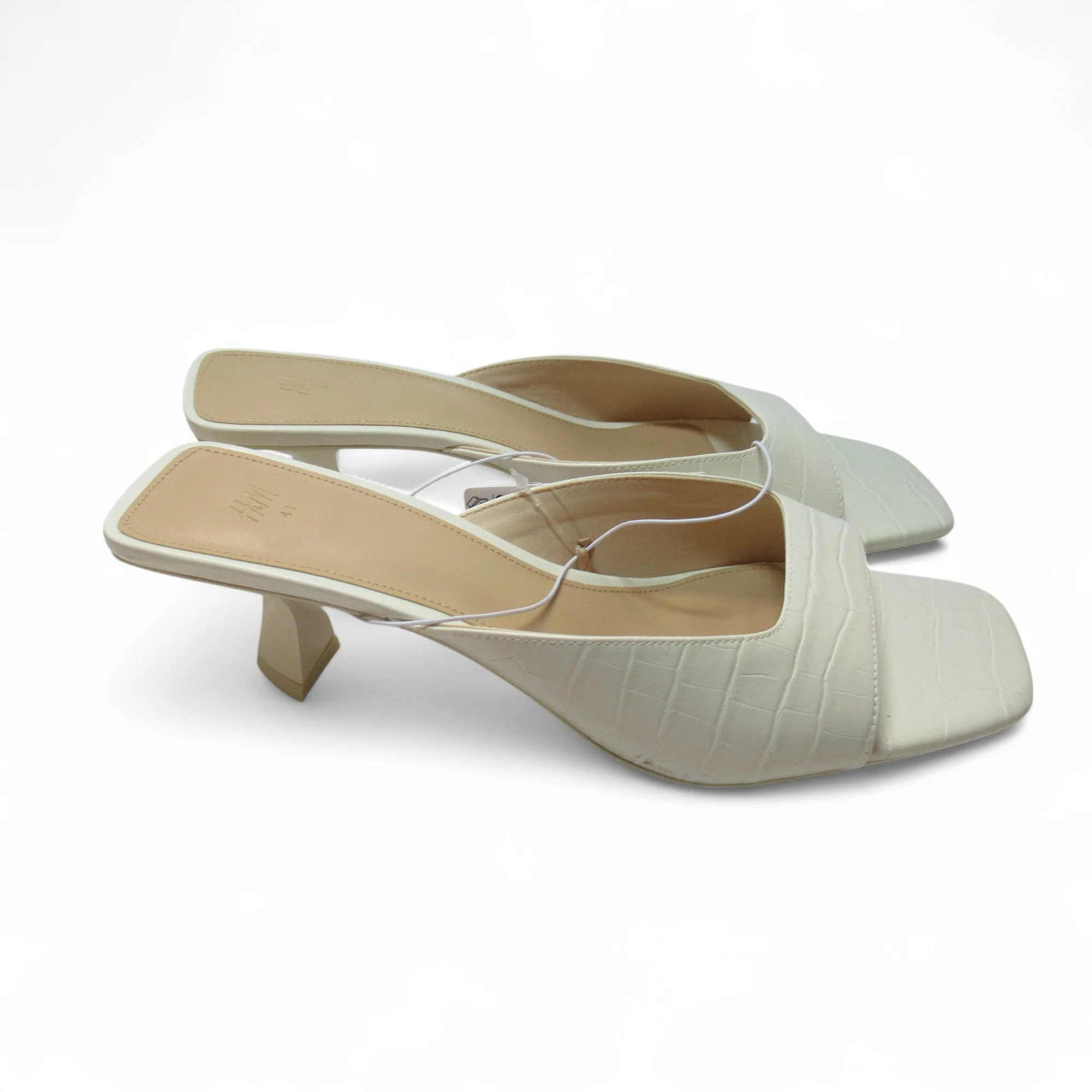 H & M Mules Sandals UK 7 Ivory Womenswear | Pre-loved - Image 2