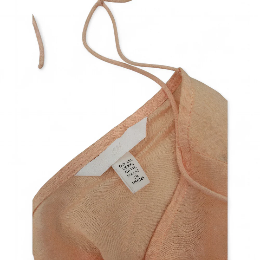 H&M Top Blouse Orange XXL Womenswear | Pre-loved - Image 6