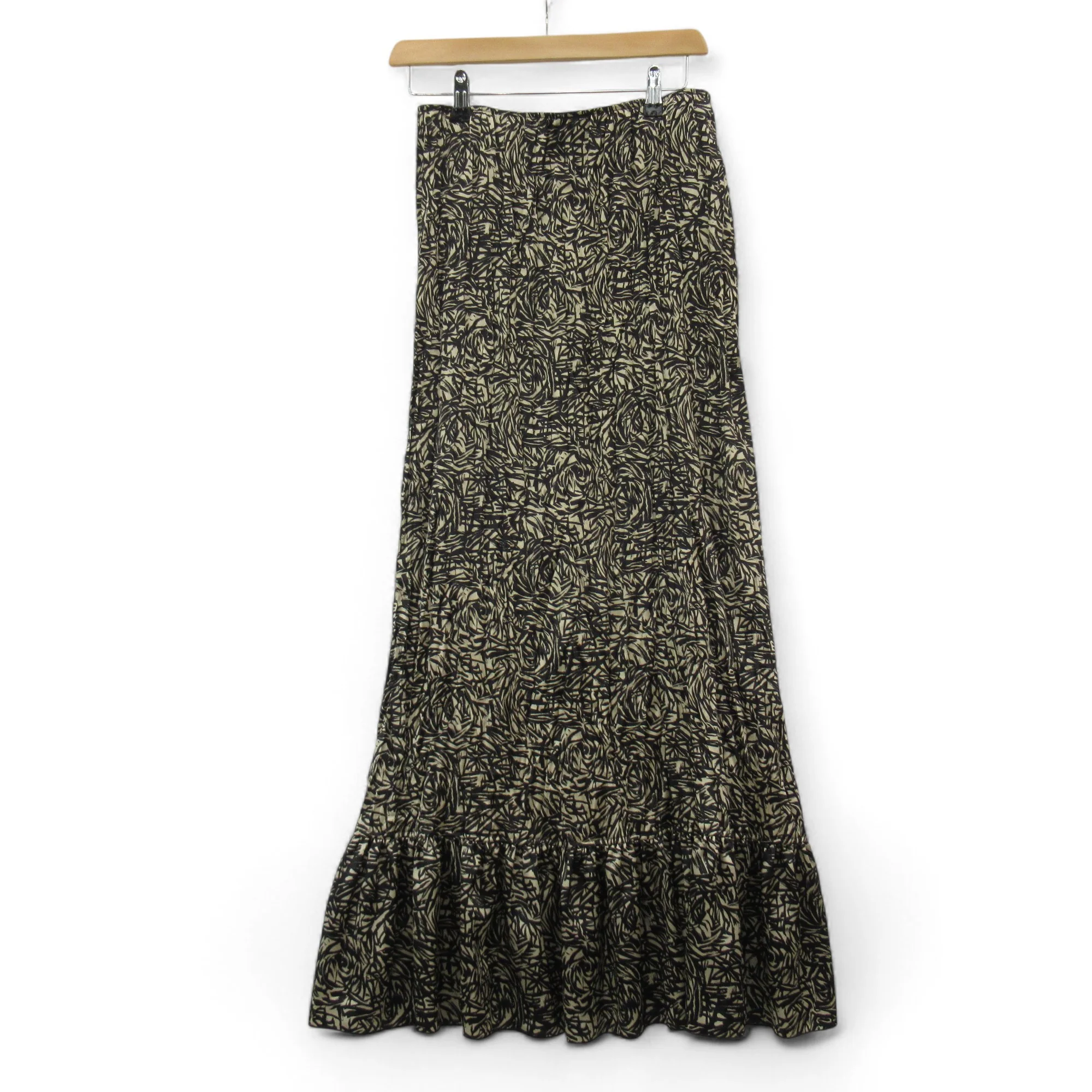 Hammer Silk Blouse Skirt Outfit Black Gold UK 14 Womenswear | Pre-loved - Image 4