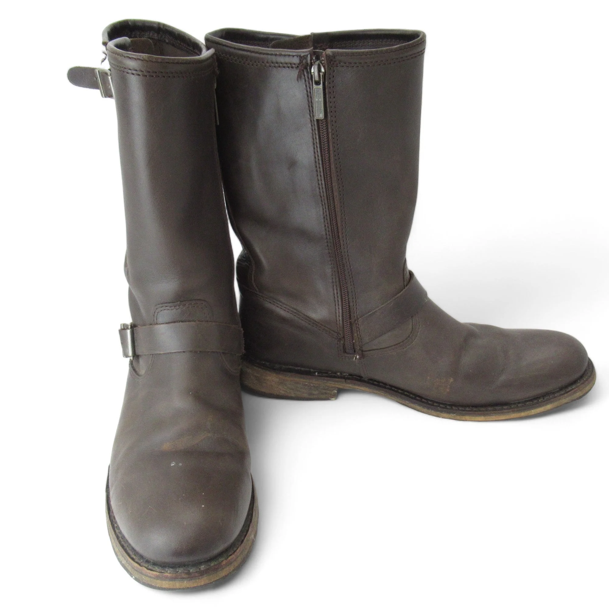 Harley Davidson UK 11 Brown Boots Menswear | Preloved - Image 4