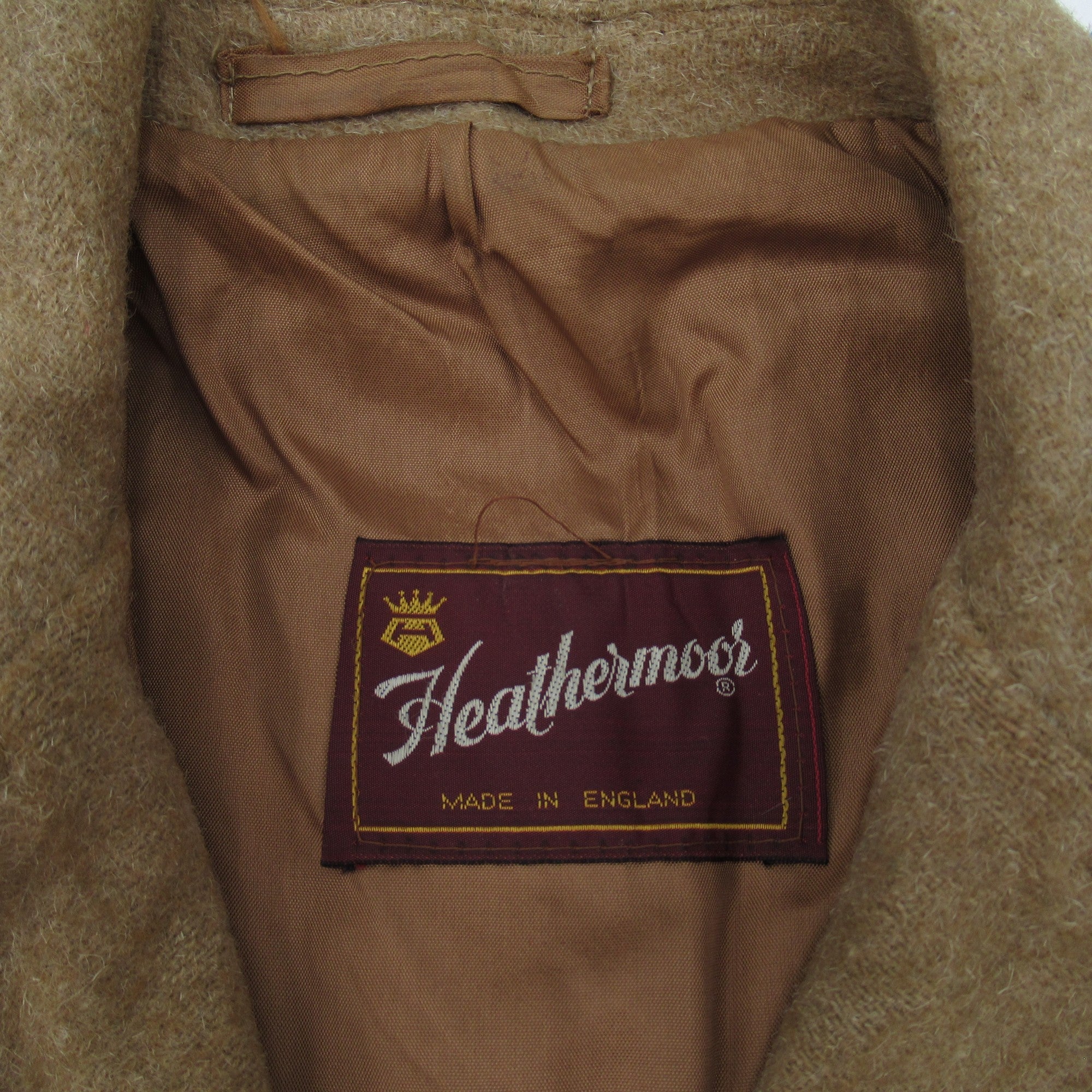 Heathermoor XL Camel Vintage Overcoat Menswear | Preloved - Image 5