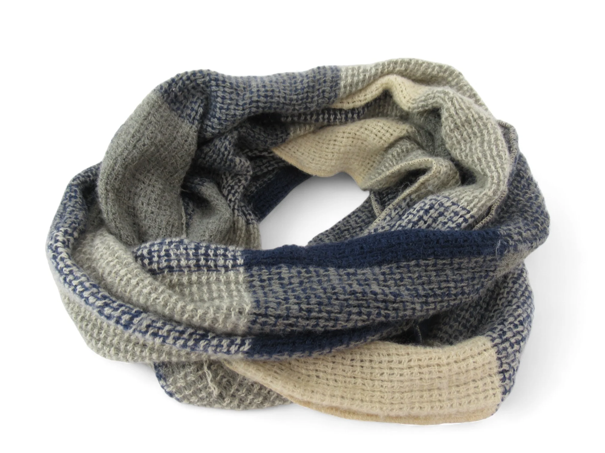 Heritage Traditions Multicoloured Check Snood Scarf Womenswear | Preloved - Image 3