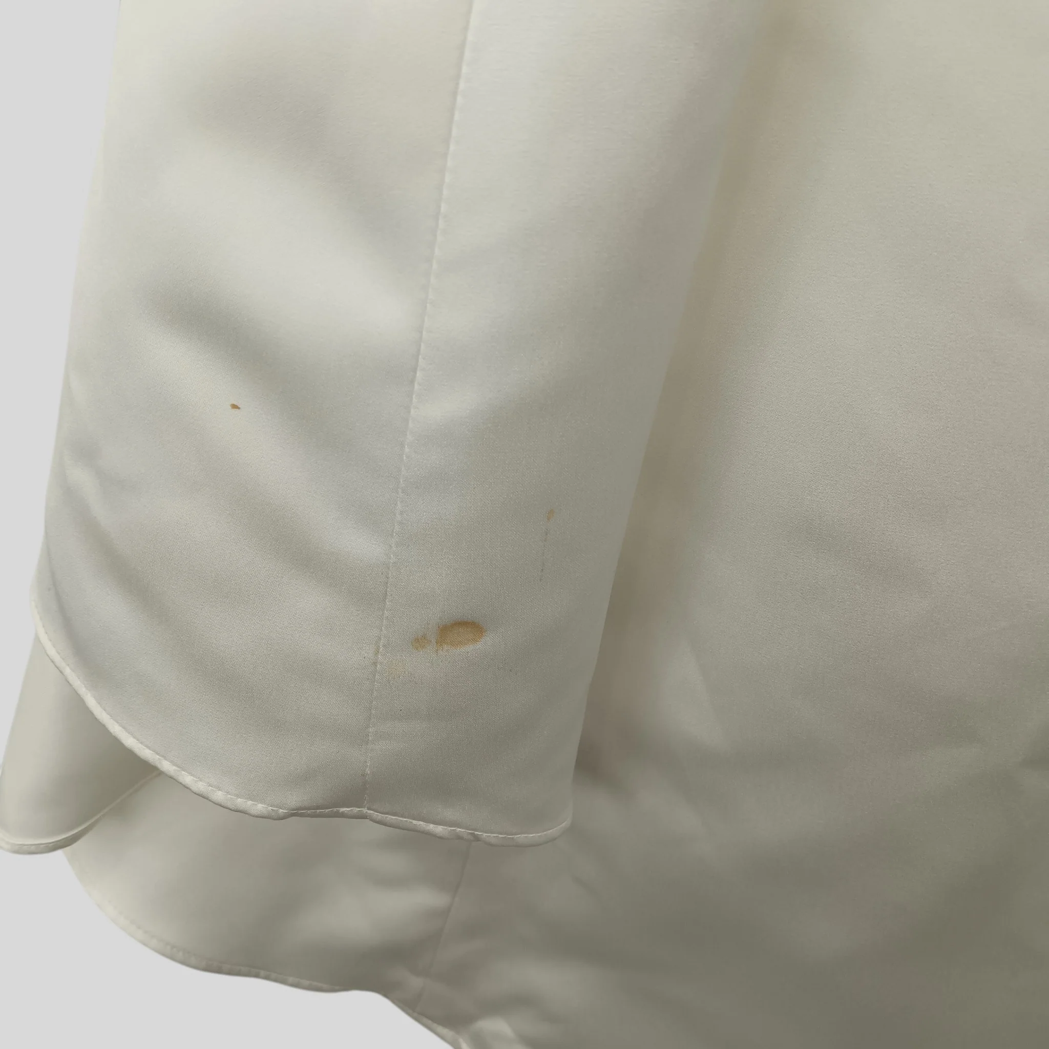 Hilary Morgan Ivory High-Low Ivory Wedding Dress Embellished Top UK S Womenswear | Pre-loved - Image 5