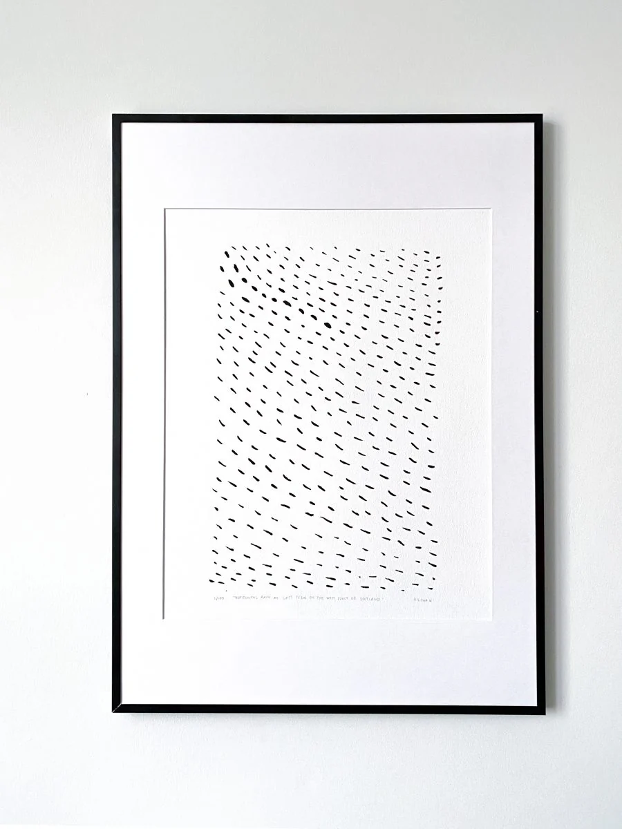 HORIZONTAL RAIN original print - Image 3