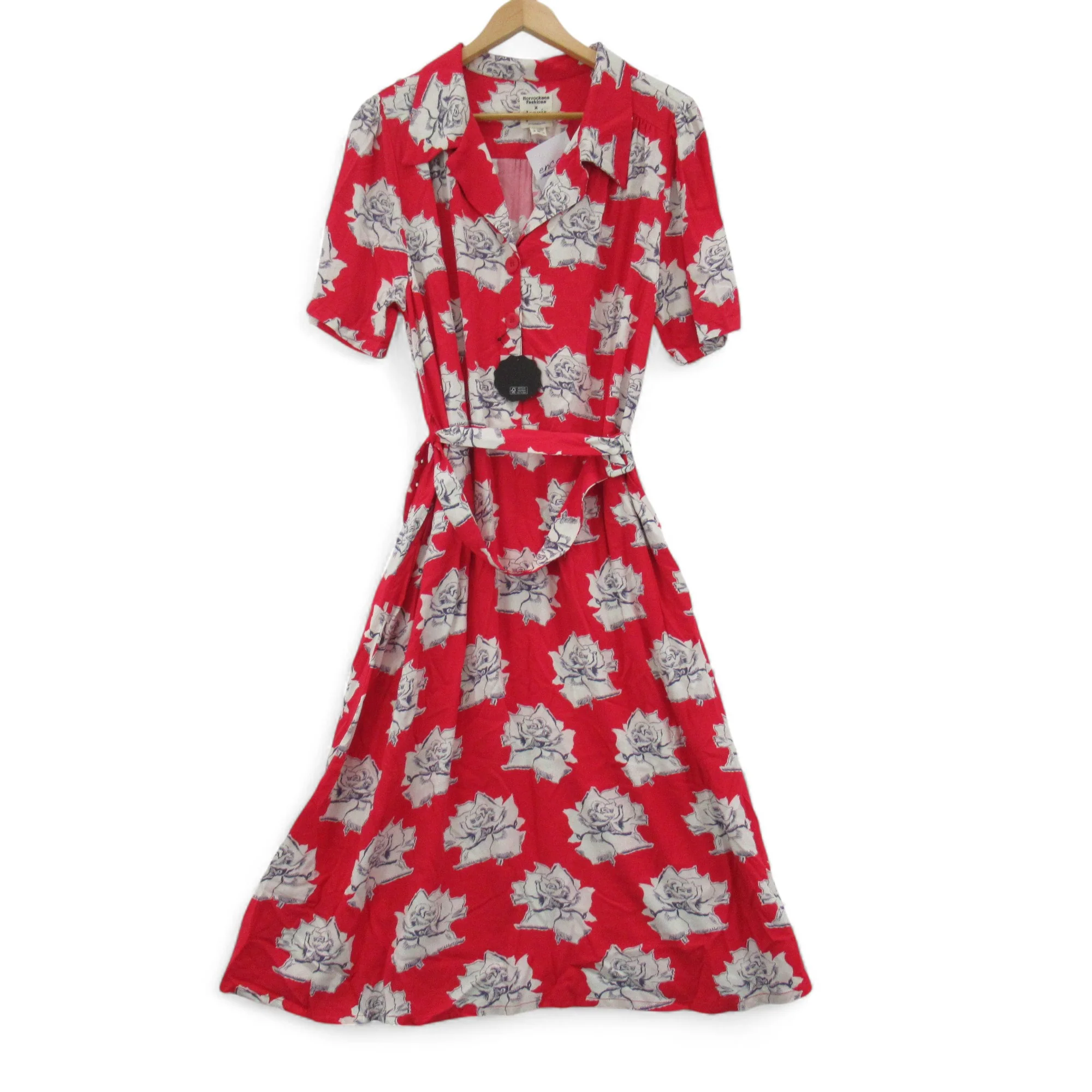 Horrokses Fashions x Joanie Floral Dress Red UK 22 Womenswear | Pre-loved - Image 3