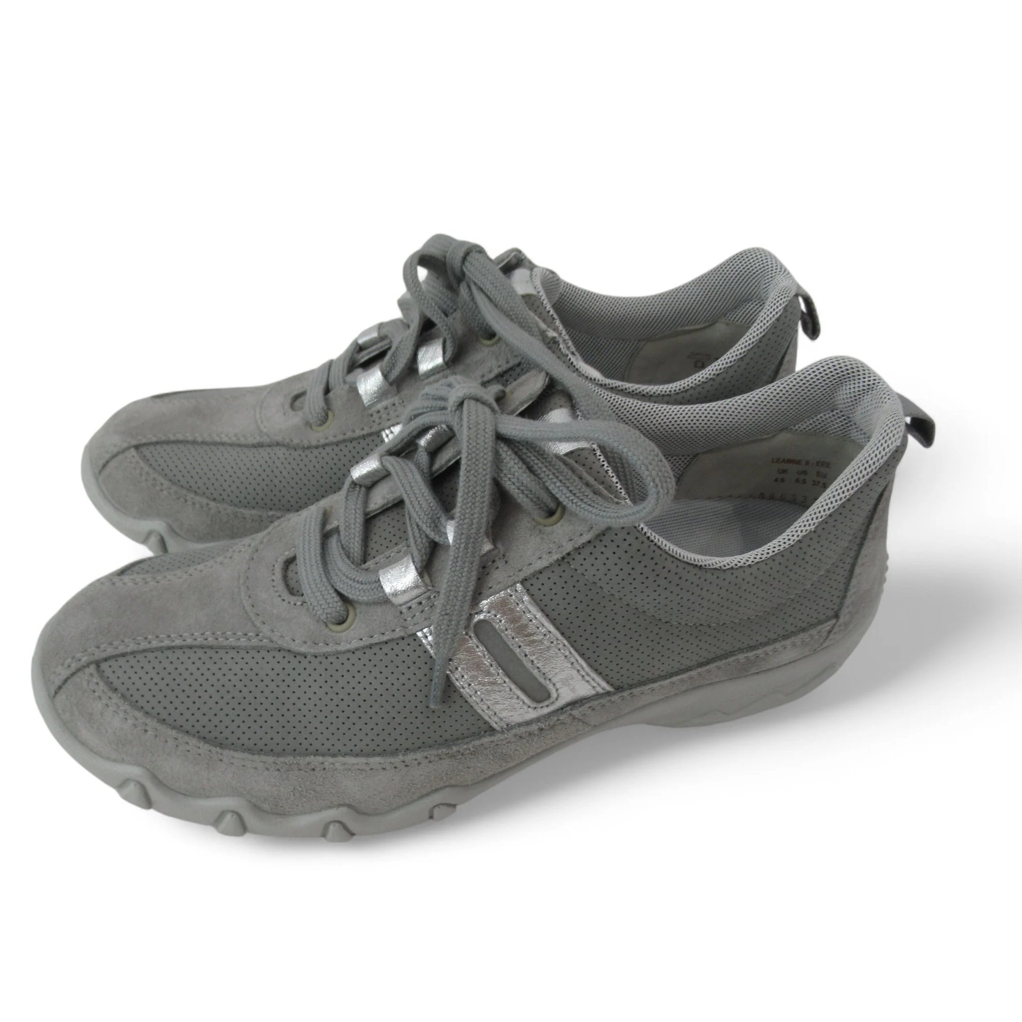 Hotter Trainer UK 4.5 Grey X Wide Suede Womenswear | Preloved - Image 2