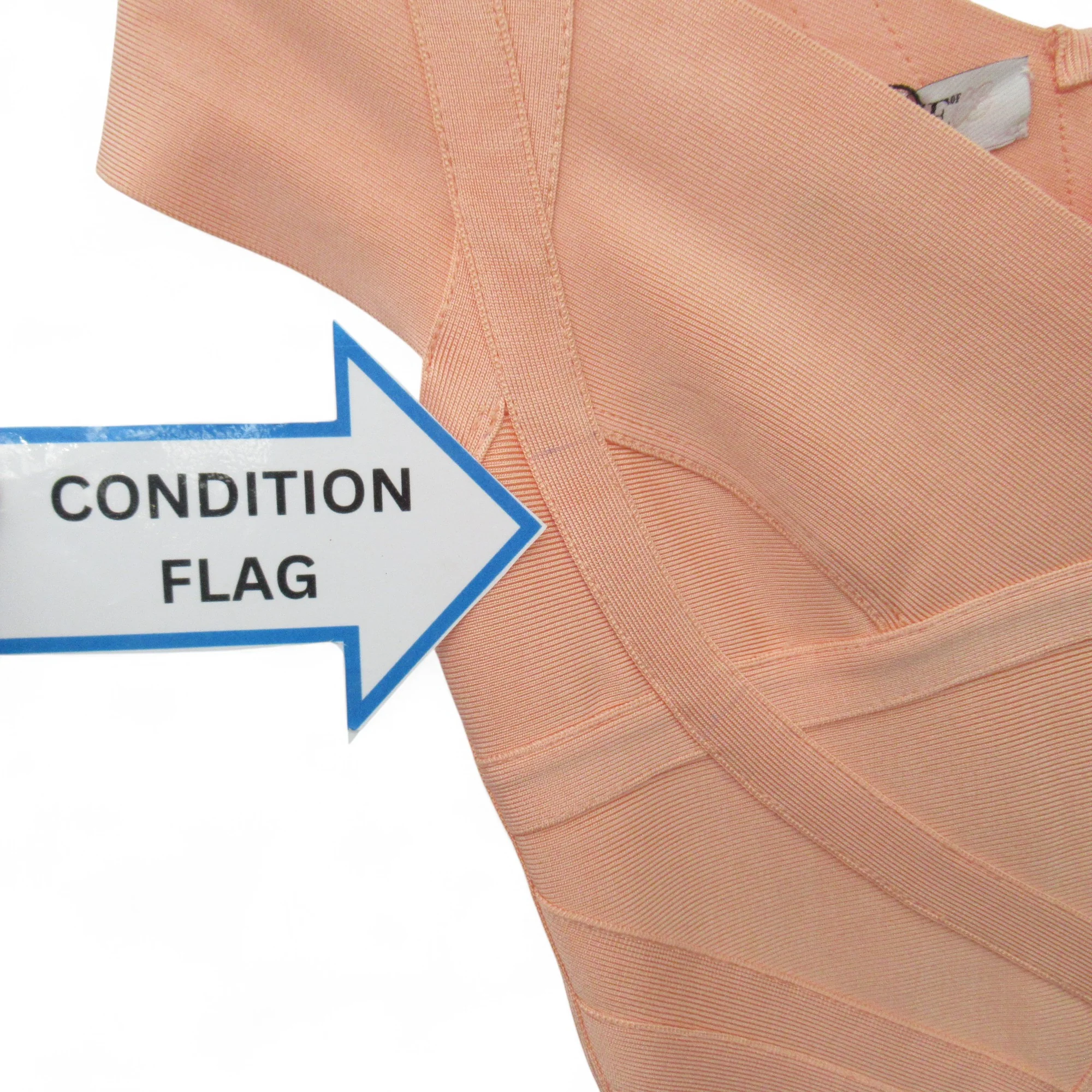 House Of London Bodycon Dress S/M Peach Womenswear | Pre-loved - Image 3