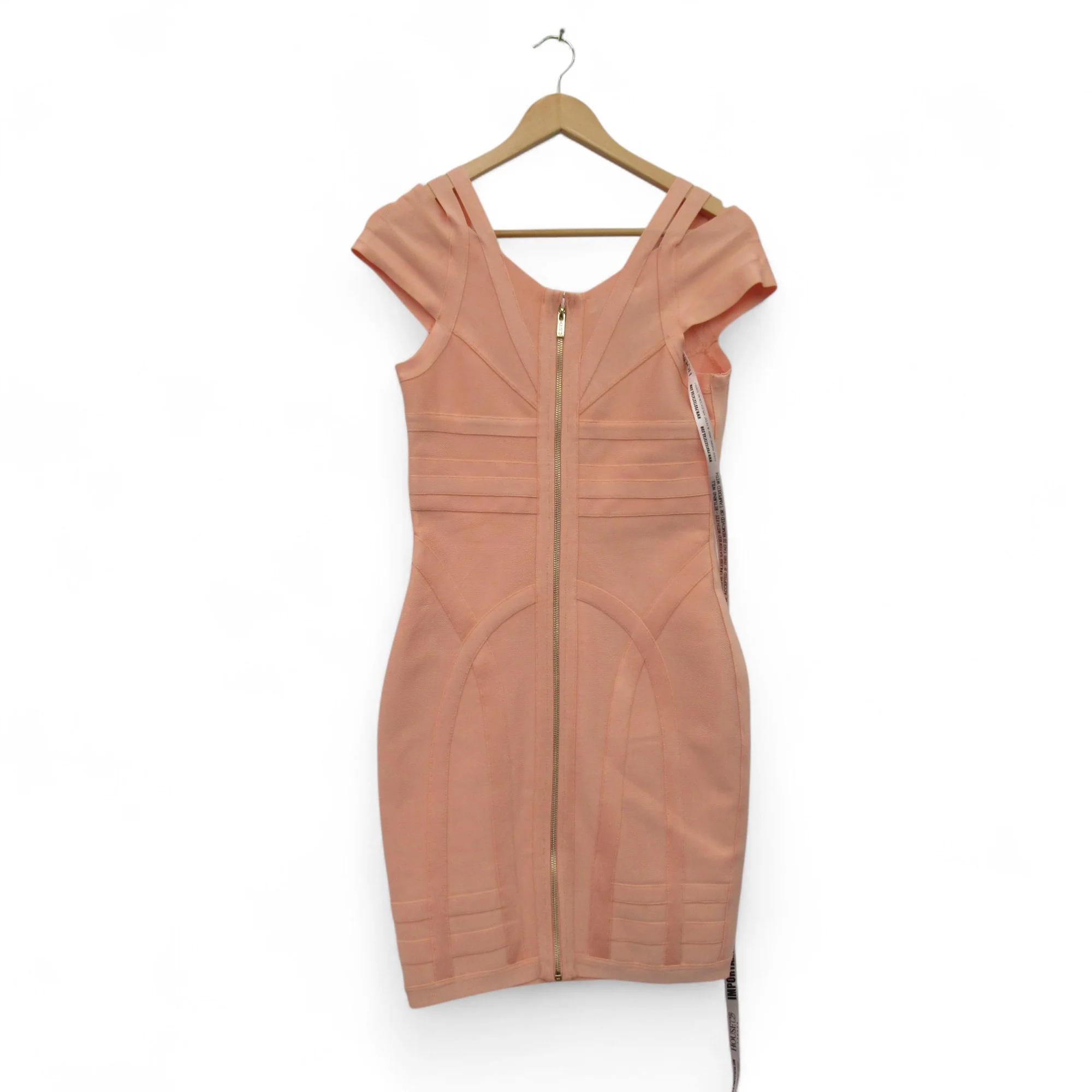 House Of London Bodycon Dress S/M Peach Womenswear | Pre-loved - Image 5