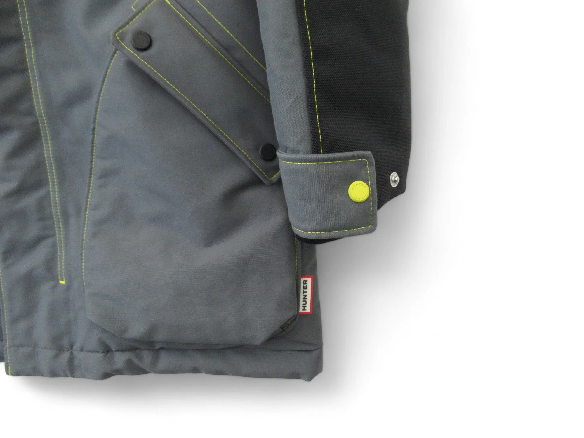 Hunter XS Grey Padded Hooded Winter Coat Menswear | Preloved - Image 2