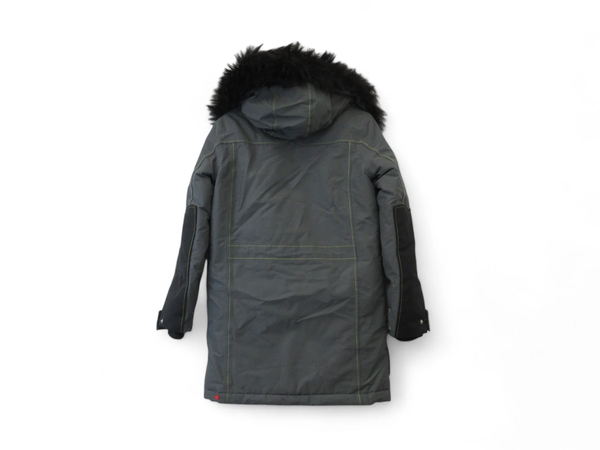 Hunter XS Grey Padded Hooded Winter Coat Menswear | Preloved - Image 3
