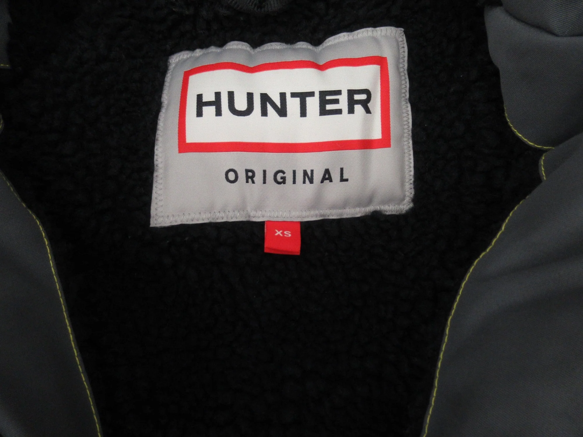 Hunter XS Grey Padded Hooded Winter Coat Menswear | Preloved - Image 4
