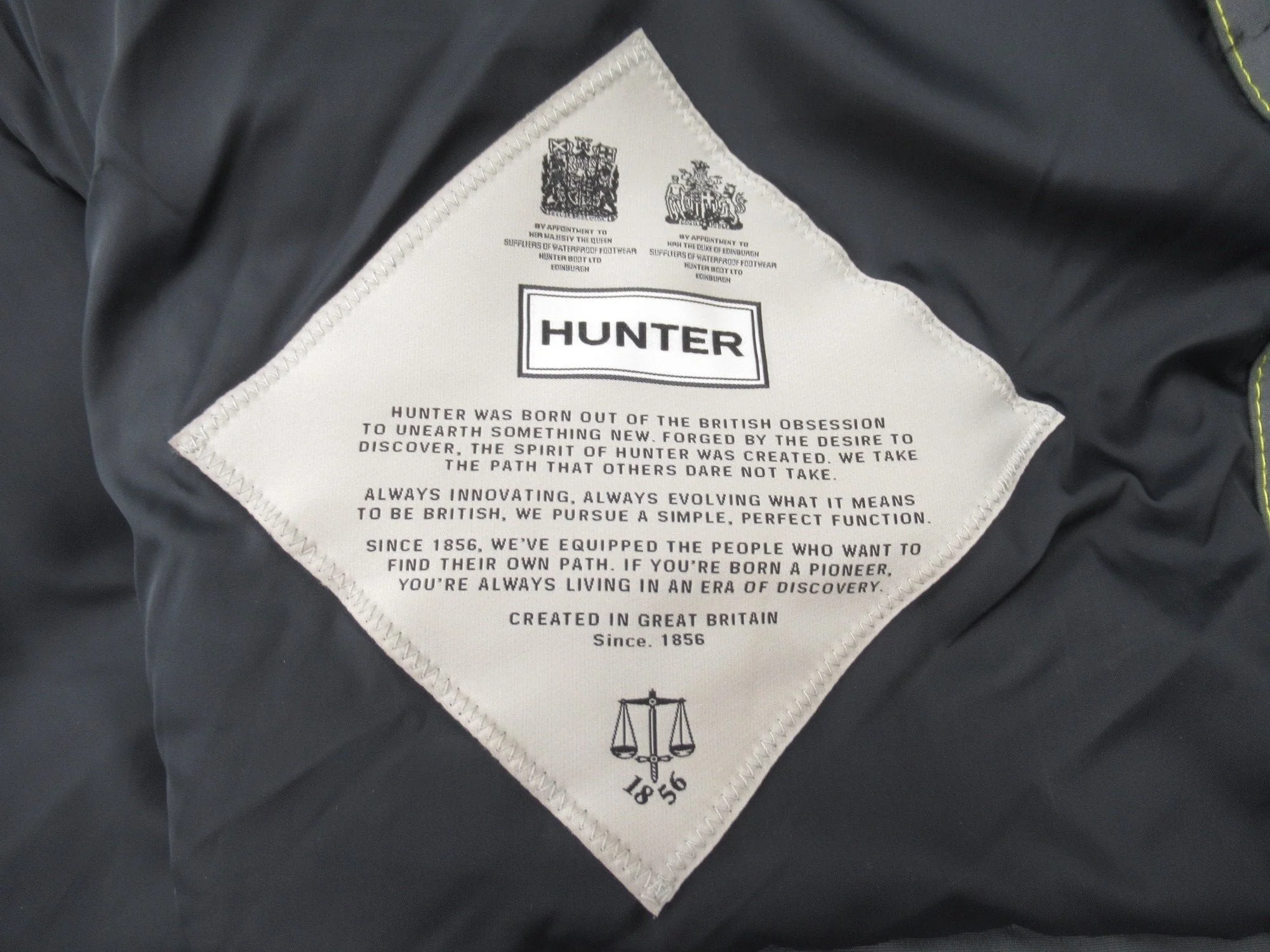 Hunter XS Grey Padded Hooded Winter Coat Menswear | Preloved - Image 5