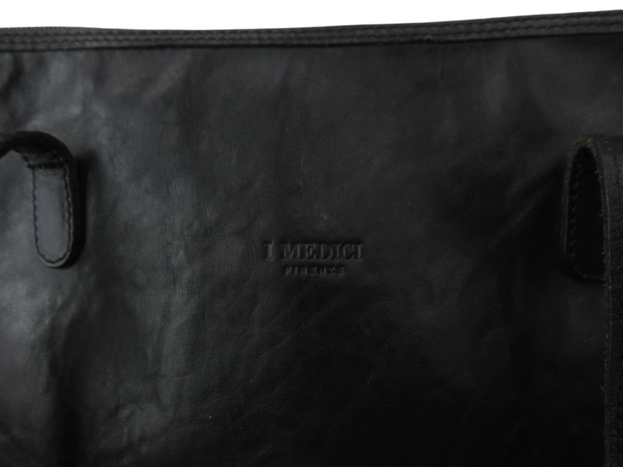 I Medici Firenze Black Satchel Zip Around Bag Womenswear | Preloved - Image 4