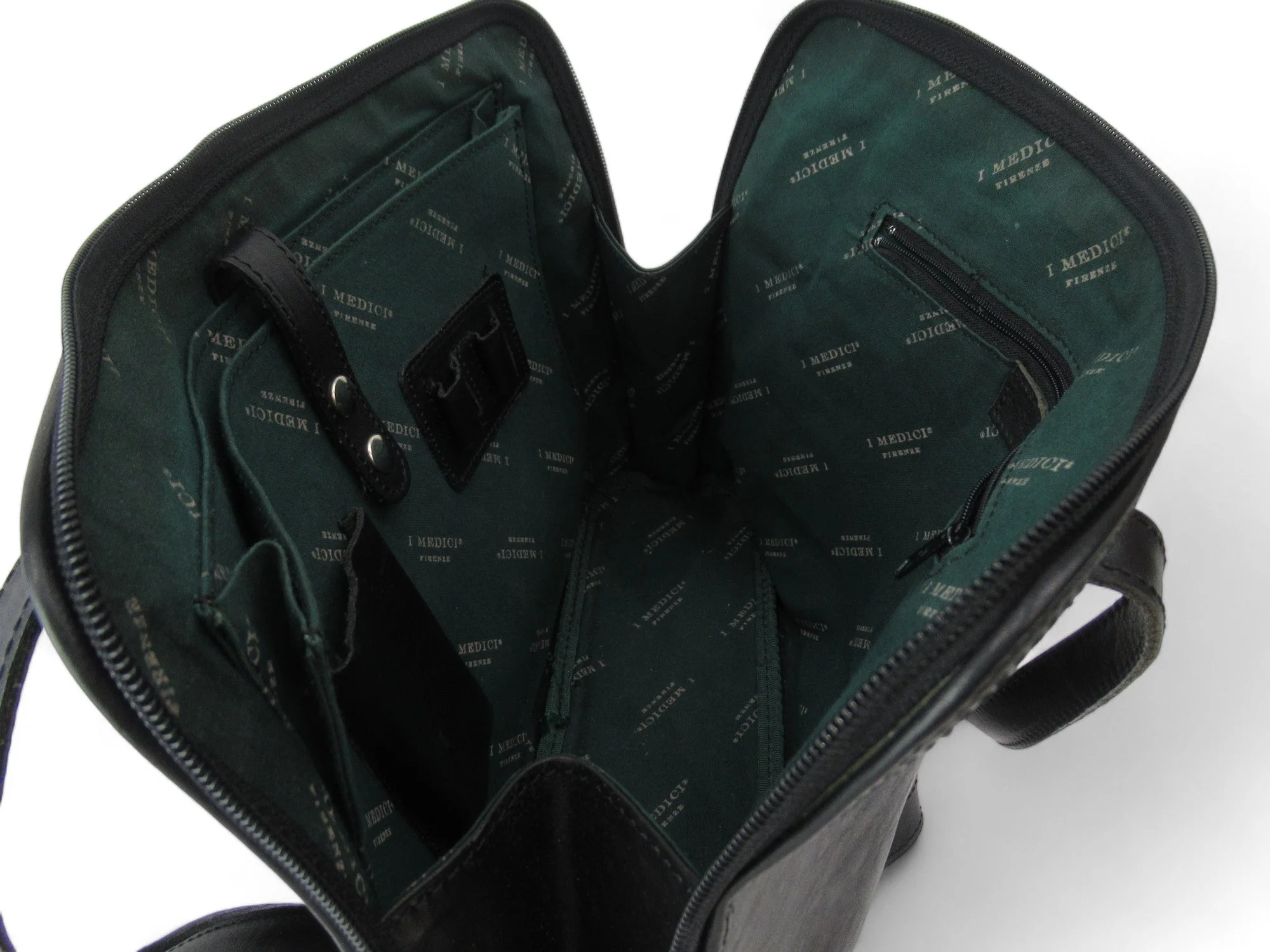 I Medici Firenze Black Satchel Zip Around Bag Womenswear | Preloved - Image 6
