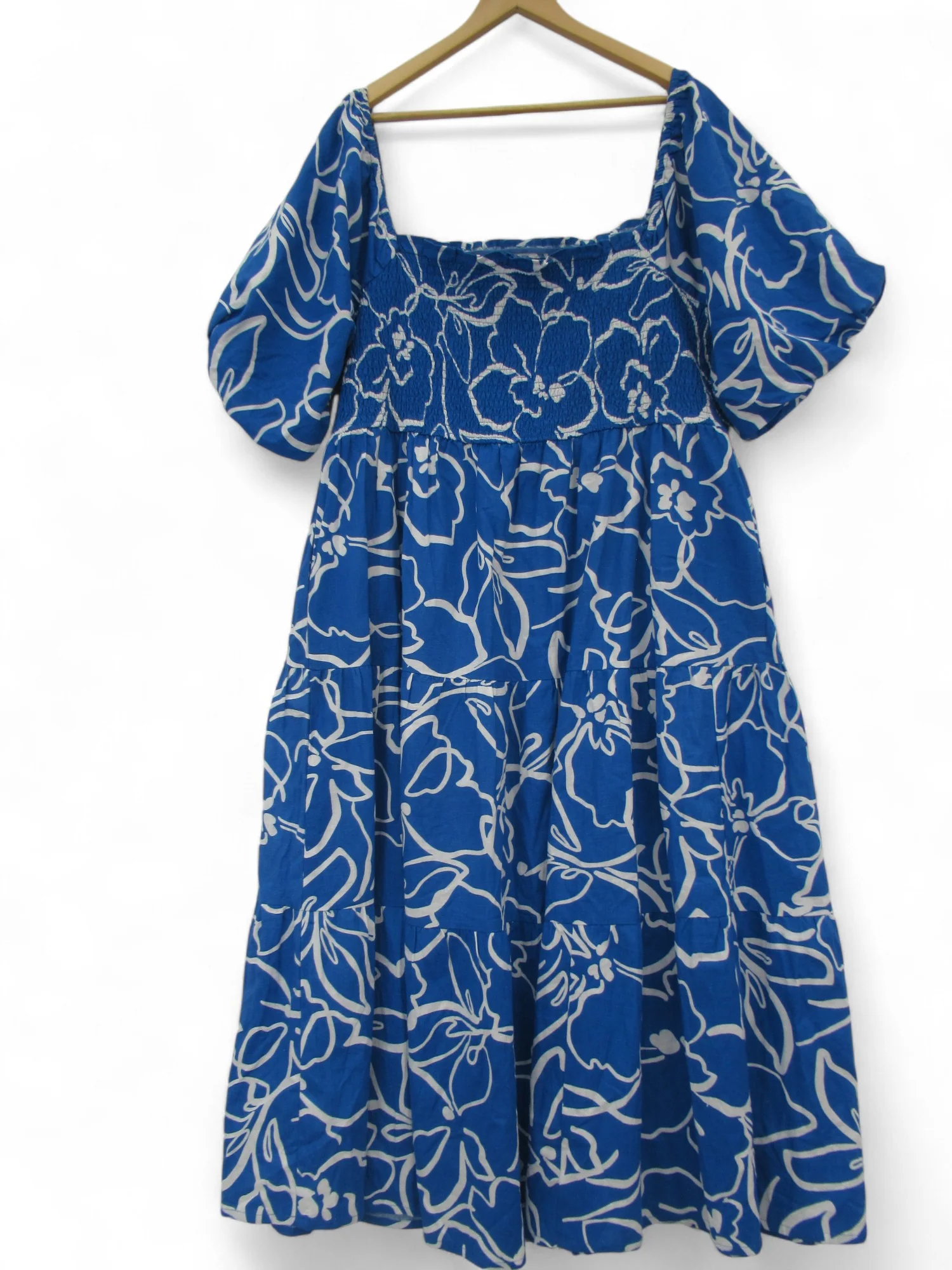 In The Style Maxi Dress UK 24 Blue Floral Womenswear | Pre-loved - Image 5