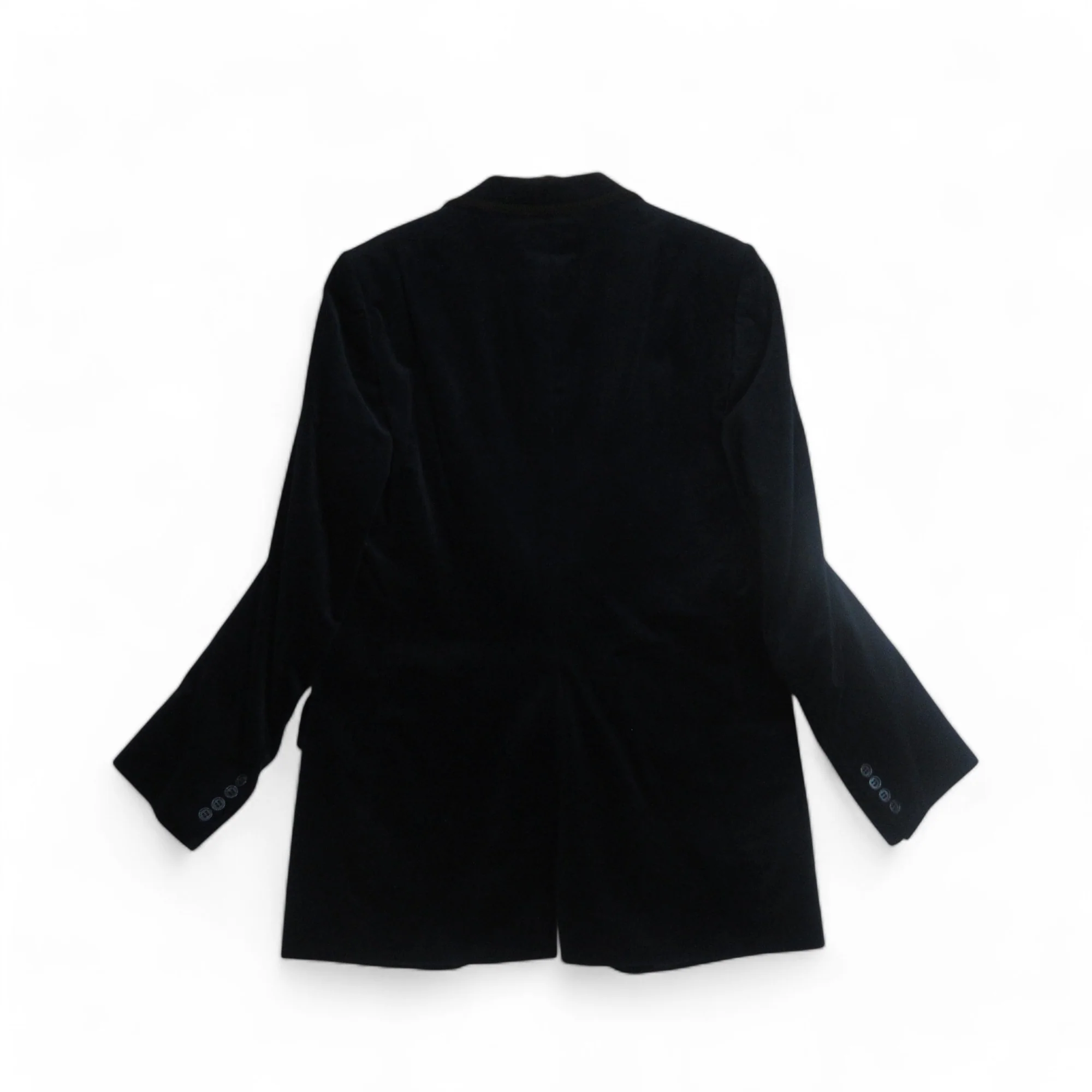 International Style Vintage Small Blue Velvet Blazer Menswear | Preloved - Image 4