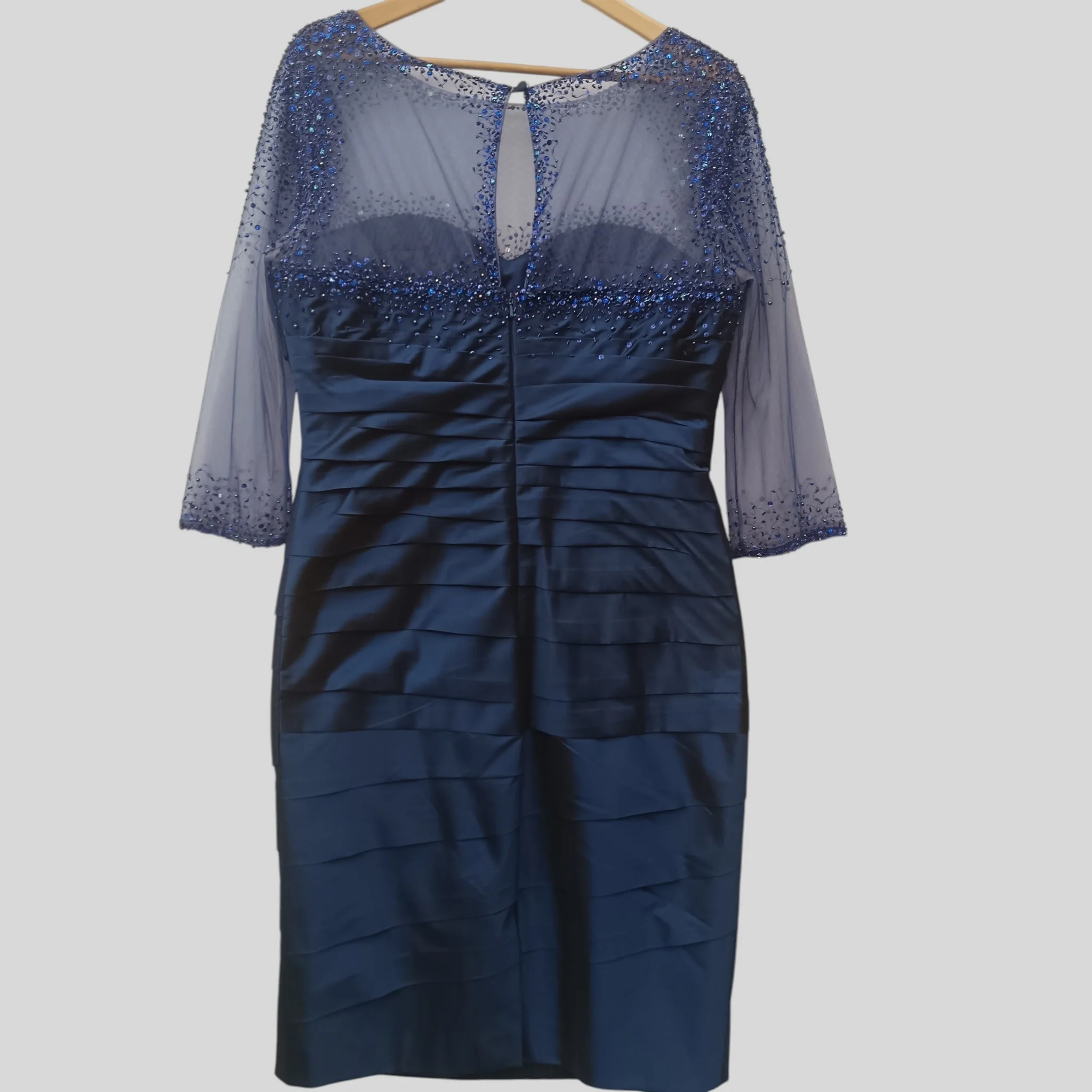 Irresistible by Veromia Royal Blue Satin Special Occasion  Dress UK 18 Womenswear | Pre-loved - Image 2