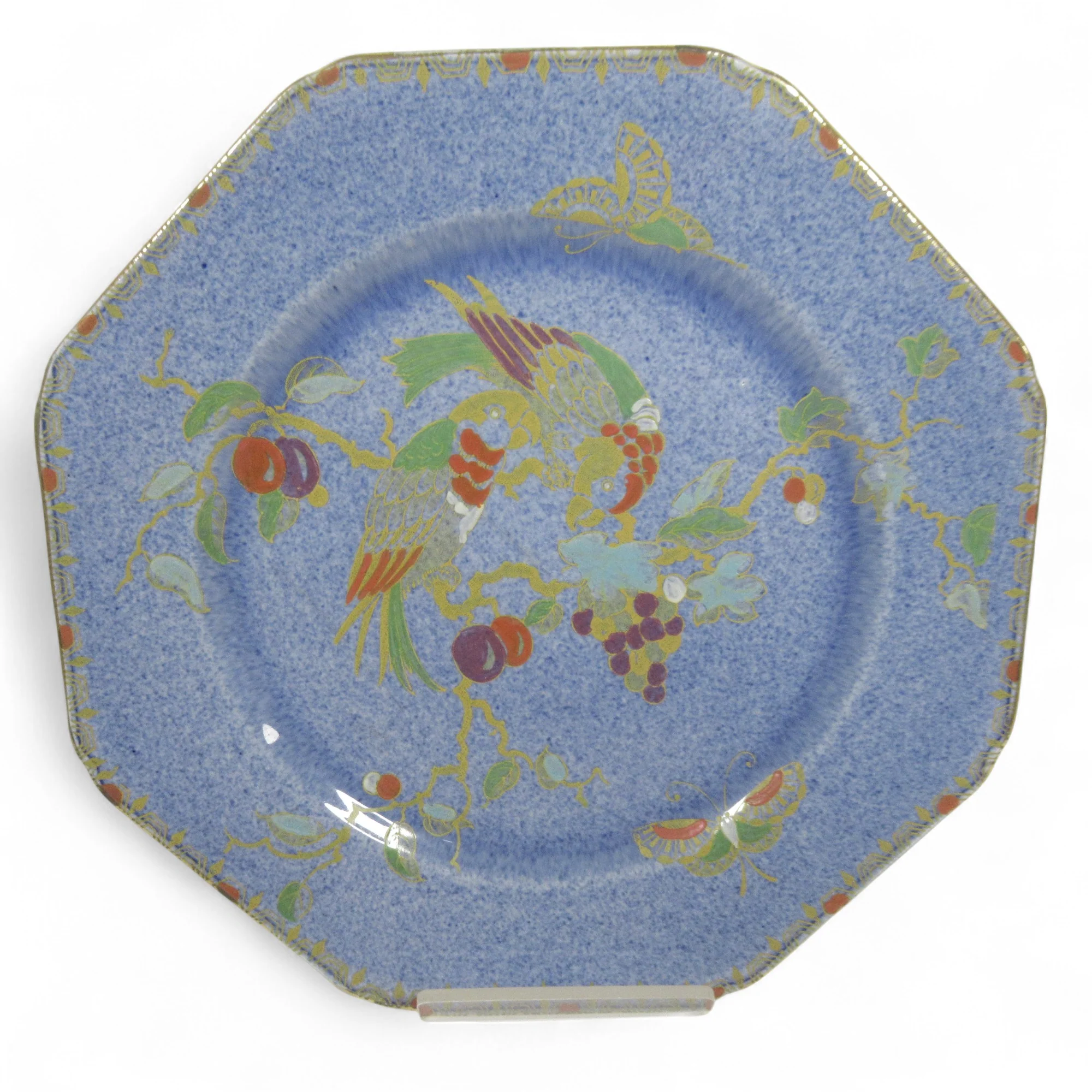 Bursley Ware 728 Octagon Bird Plates Decorative 8.5" | Pre-loved - Image 2