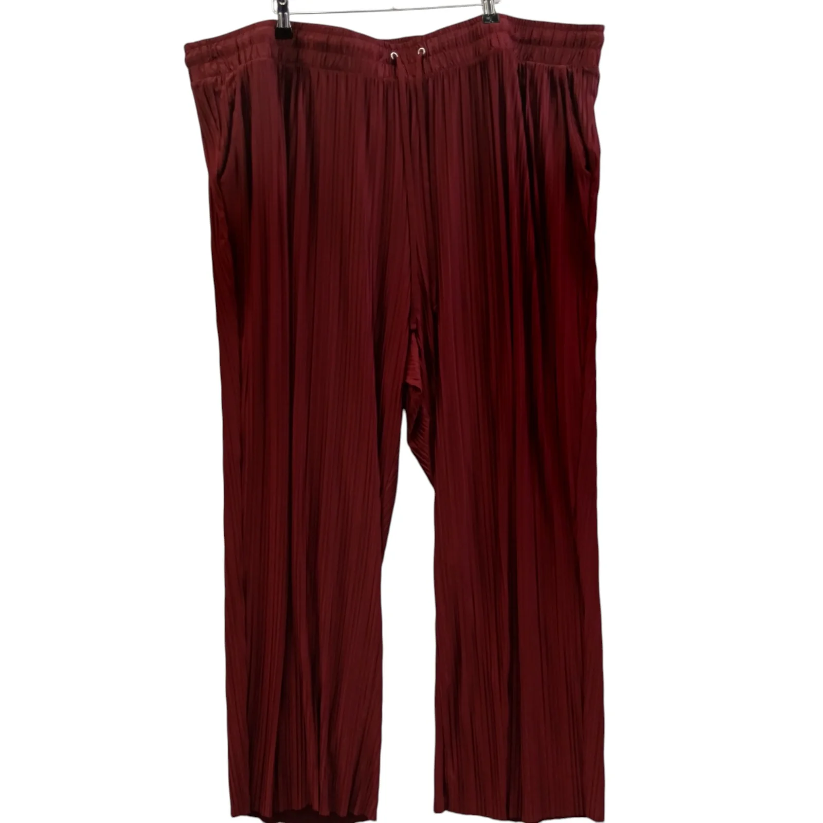 J D Williams Burgundy Pleated Trousers UK 32 - Tags on - Womenswear | Pre- loved