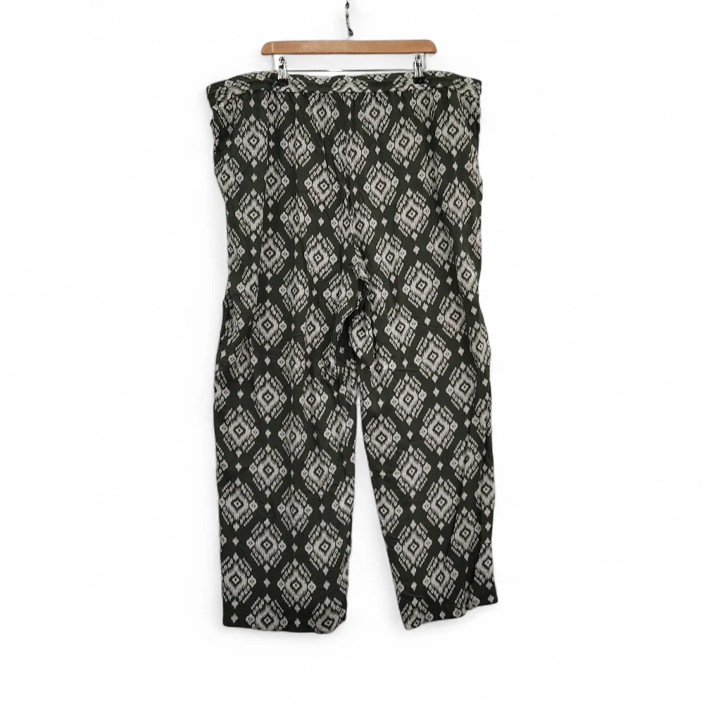 J D Williams Trousers Green UK 24 Wide Leg Womenswear | Pre-loved - Image 4