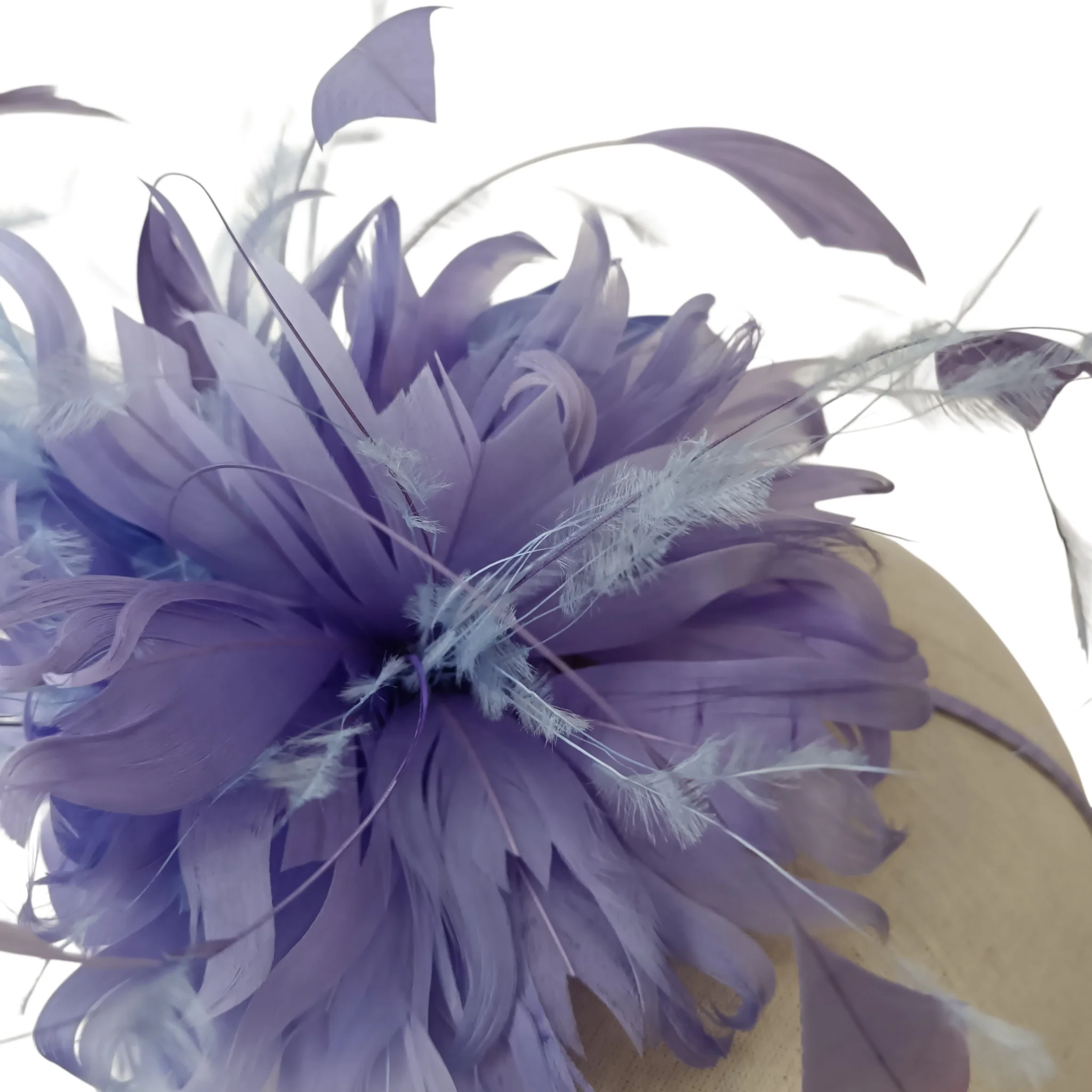 Jacques Vert Lilac Feathers Special Occasion Wedding Fascinator Womenswear | Pre-loved - Image 2