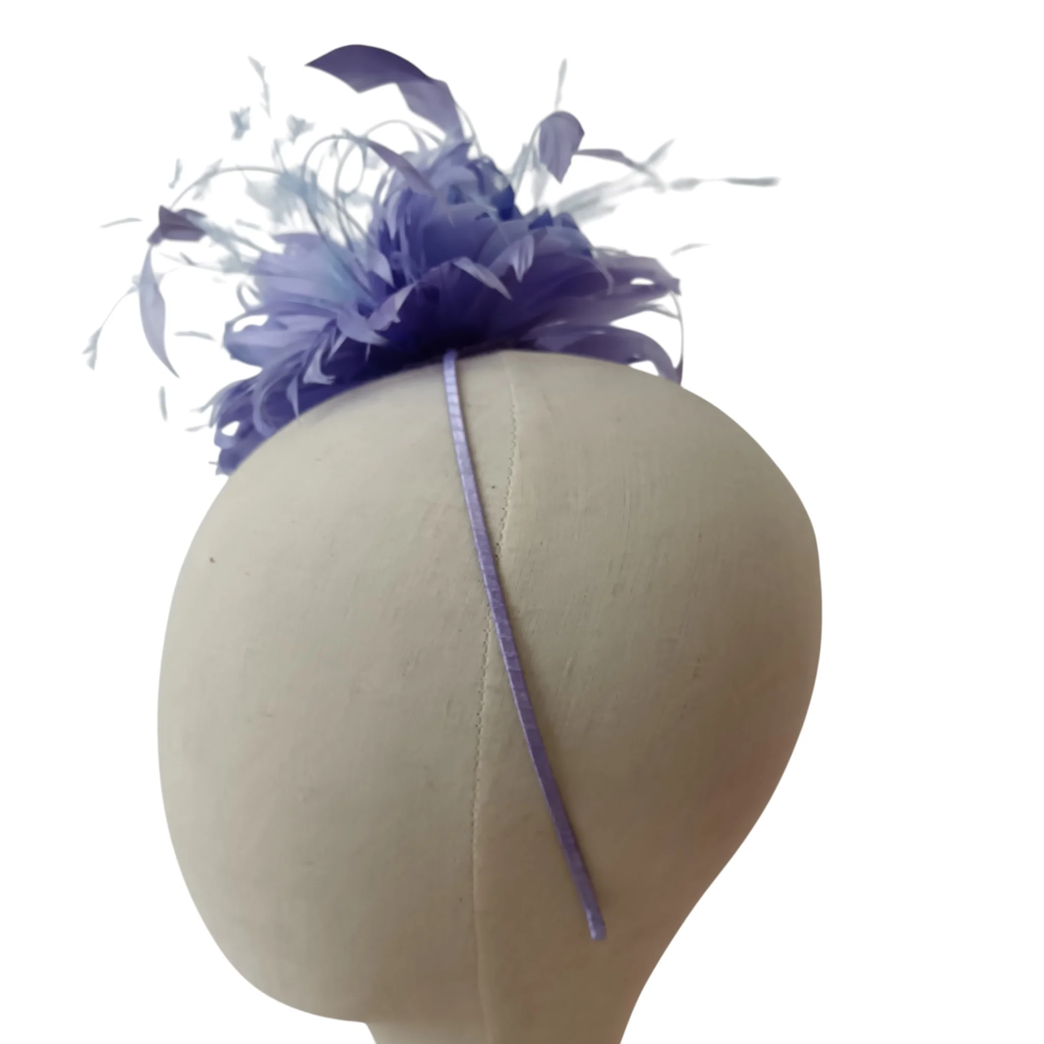 Jacques Vert Lilac Feathers Special Occasion Wedding Fascinator Womenswear | Pre-loved - Image 3