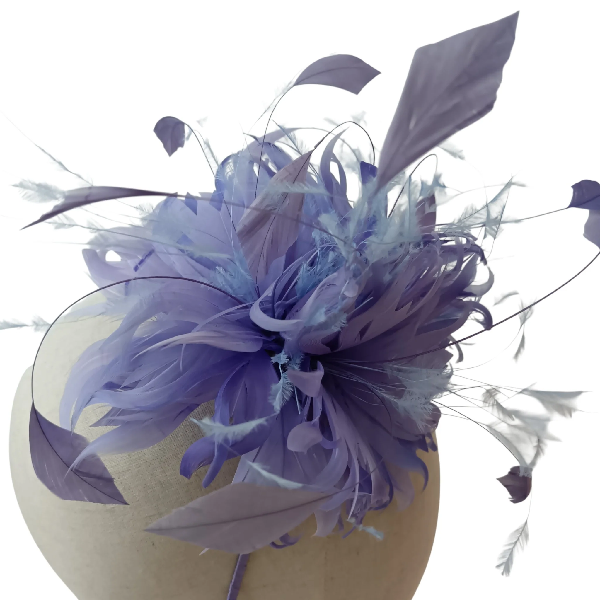 Jacques Vert Lilac Feathers Special Occasion Wedding Fascinator Womenswear | Pre-loved - Image 4