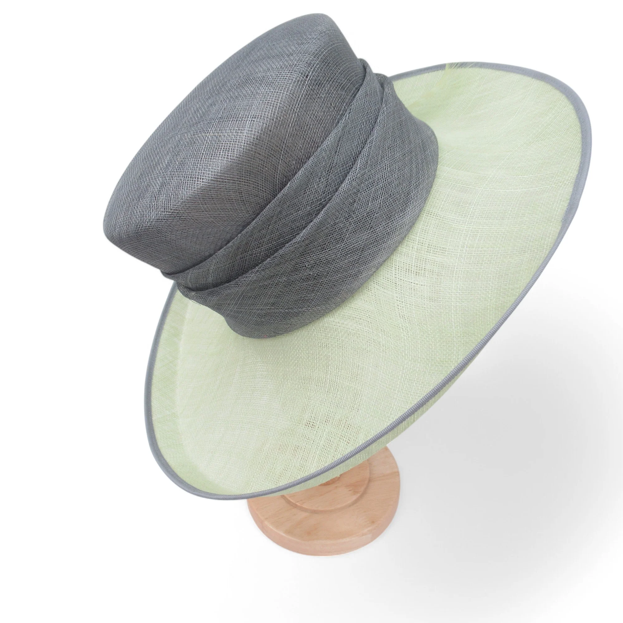 Jacques Vert Mother Of Bride Vintage Hat Lime Grey Womenswear | Pre-loved - Image 4