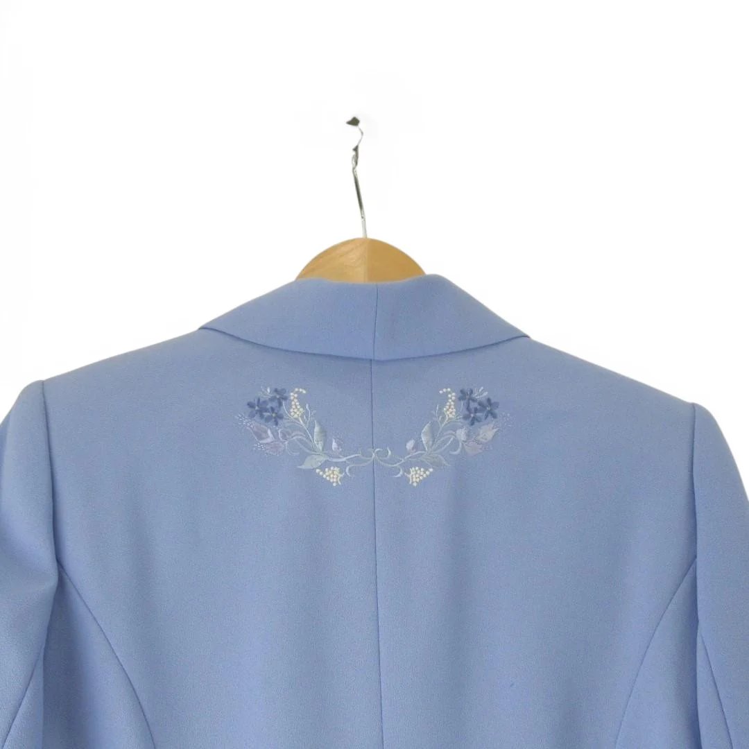 Jacques Vert Vintage Mother Of Bride Outfit Blue UK 10 Womenswear | Pre-loved - Image 3