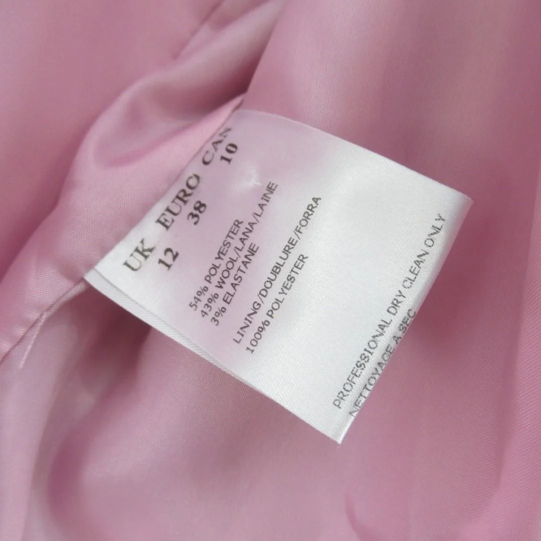 Jacques Vert Vintage Mother Of Bride Outfit Pink UK 12 Womenswear | Pre-loved - Image 3