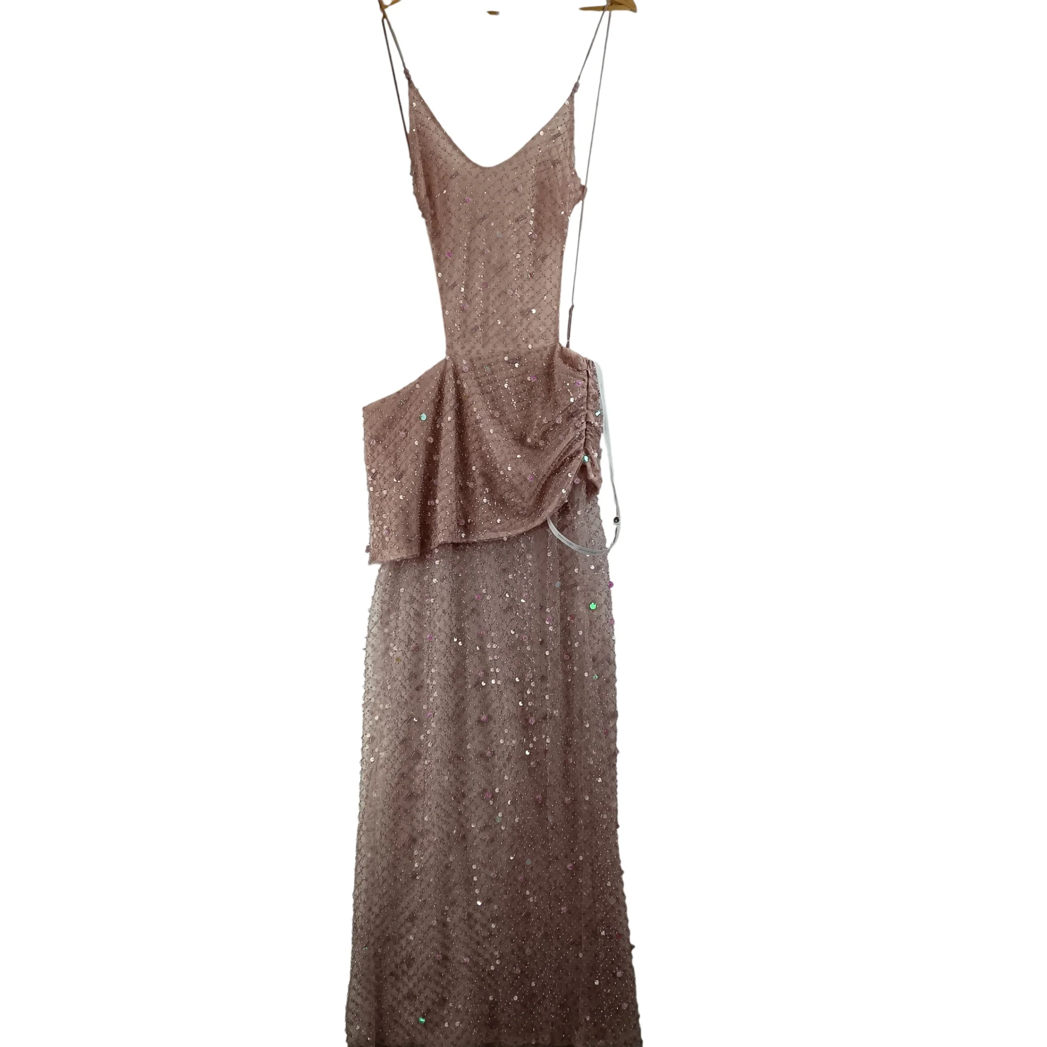 Jaded London Pink Stellar Sequined Ladies Maxi Dress UK 10 - Tags On - Womenswear | Pre-loved