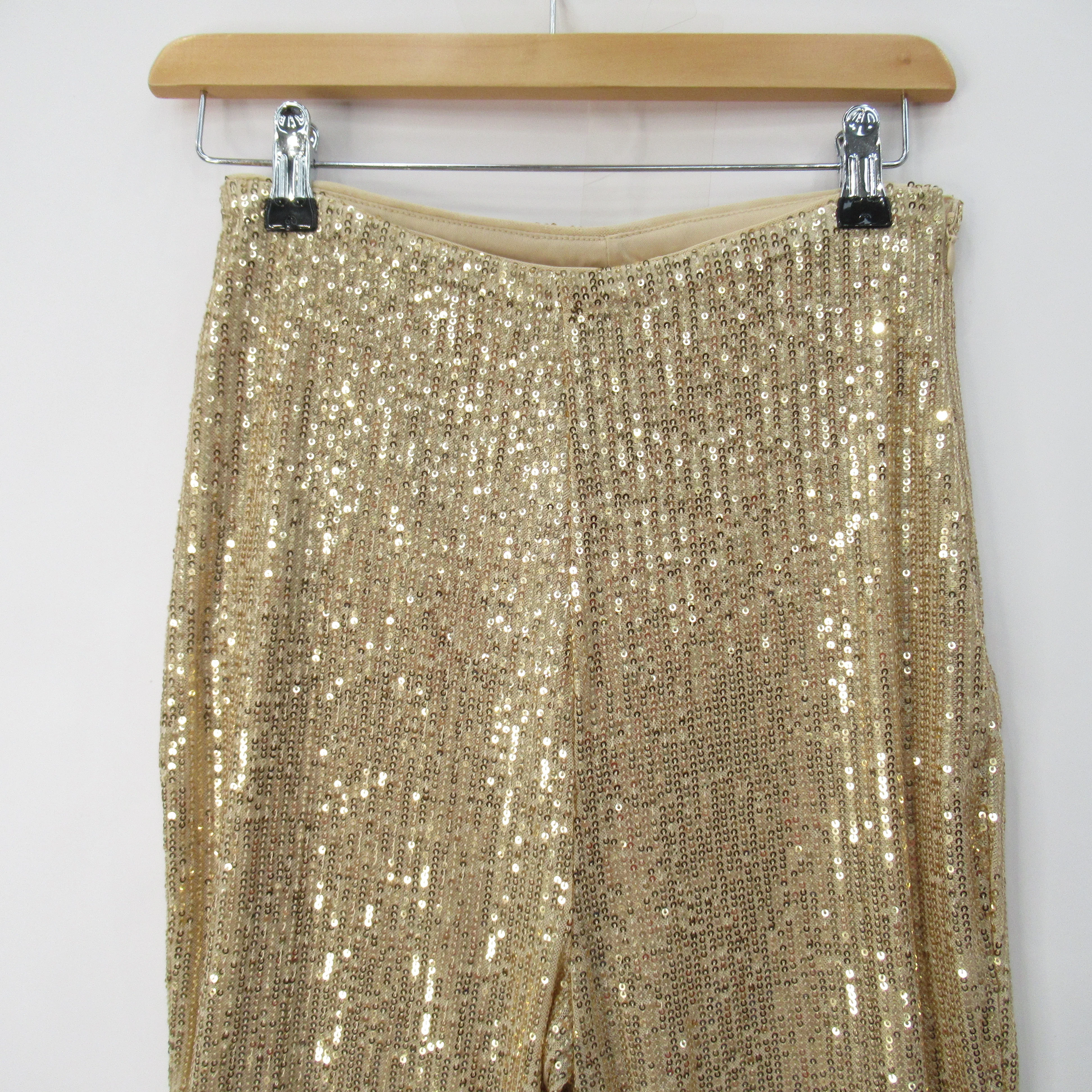 Jaded Rose Trousers UK 8 Gold Sequin Womenswear - Preloved - Image 3