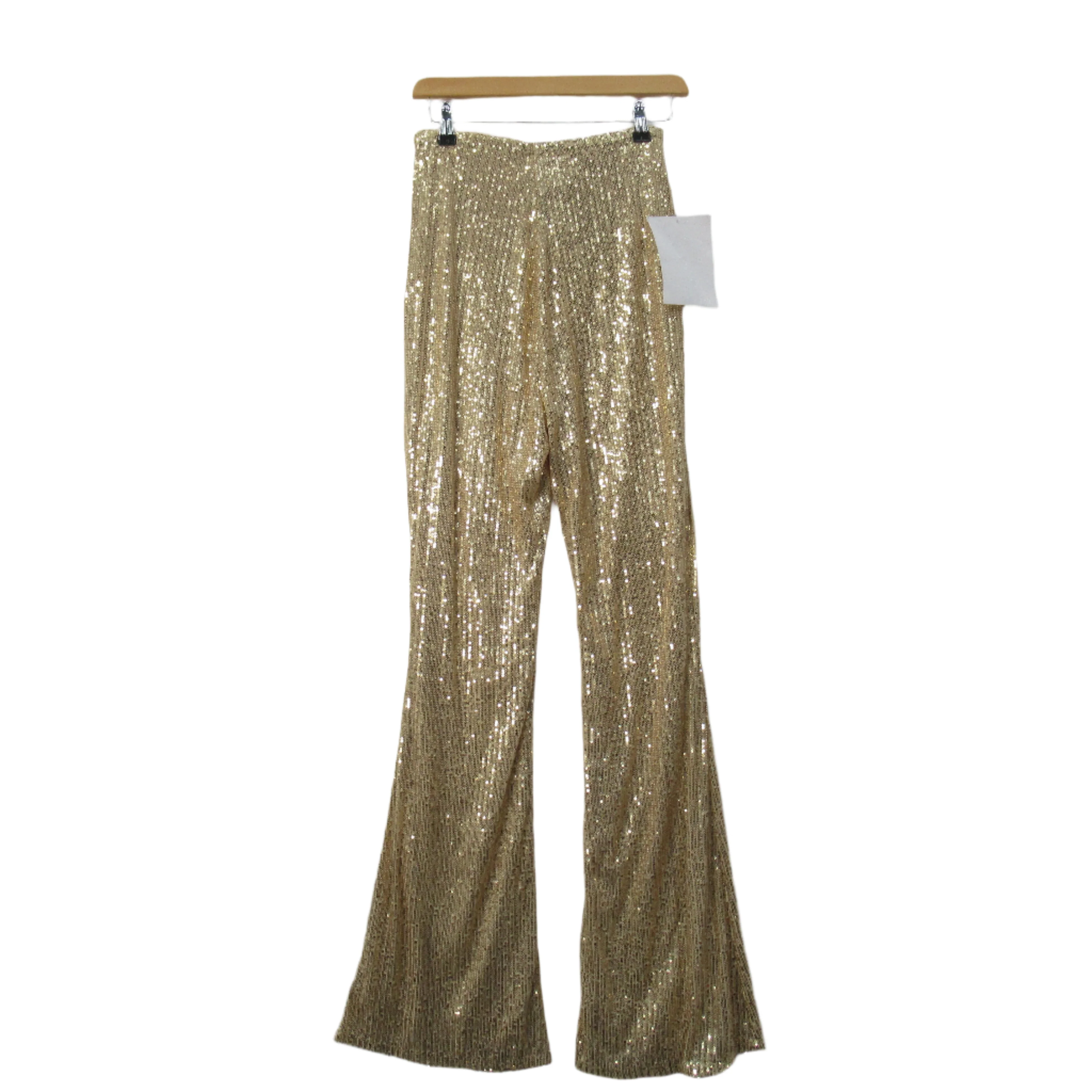 Jaded Rose Trousers UK 8 Gold Sequin Womenswear - Preloved - Image 5