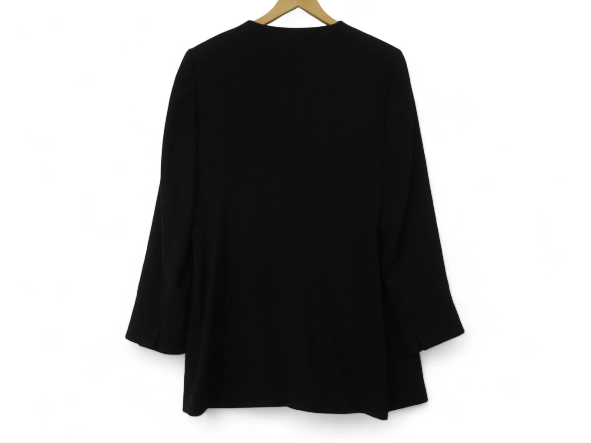 Jaeger UK 14 Black Formal Jacket Womenswear | Preloved - Image 4