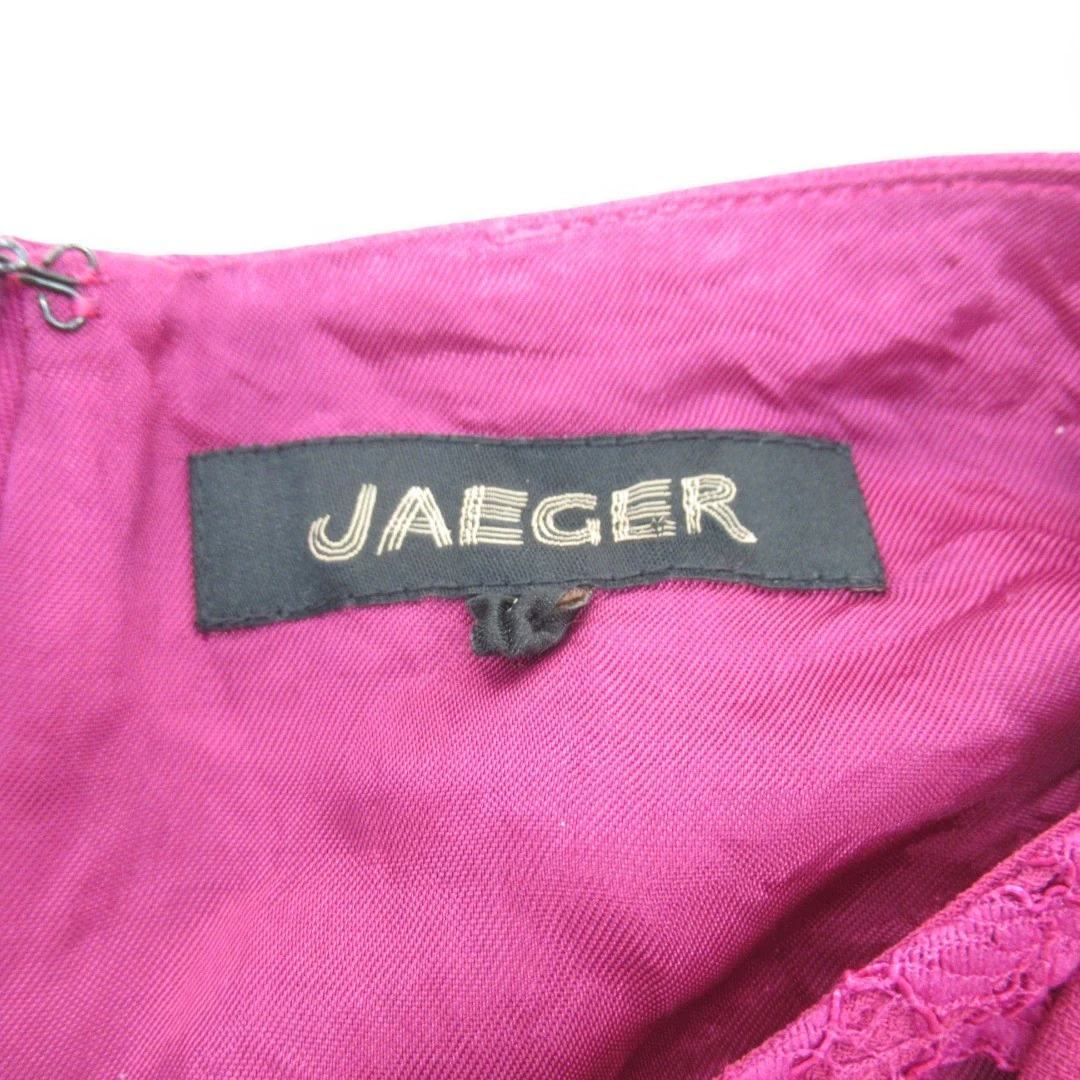 Jaeger Vintage Mother Of Bride Dress Pink UK 8 Womenswear | Pre-loved - Image 3