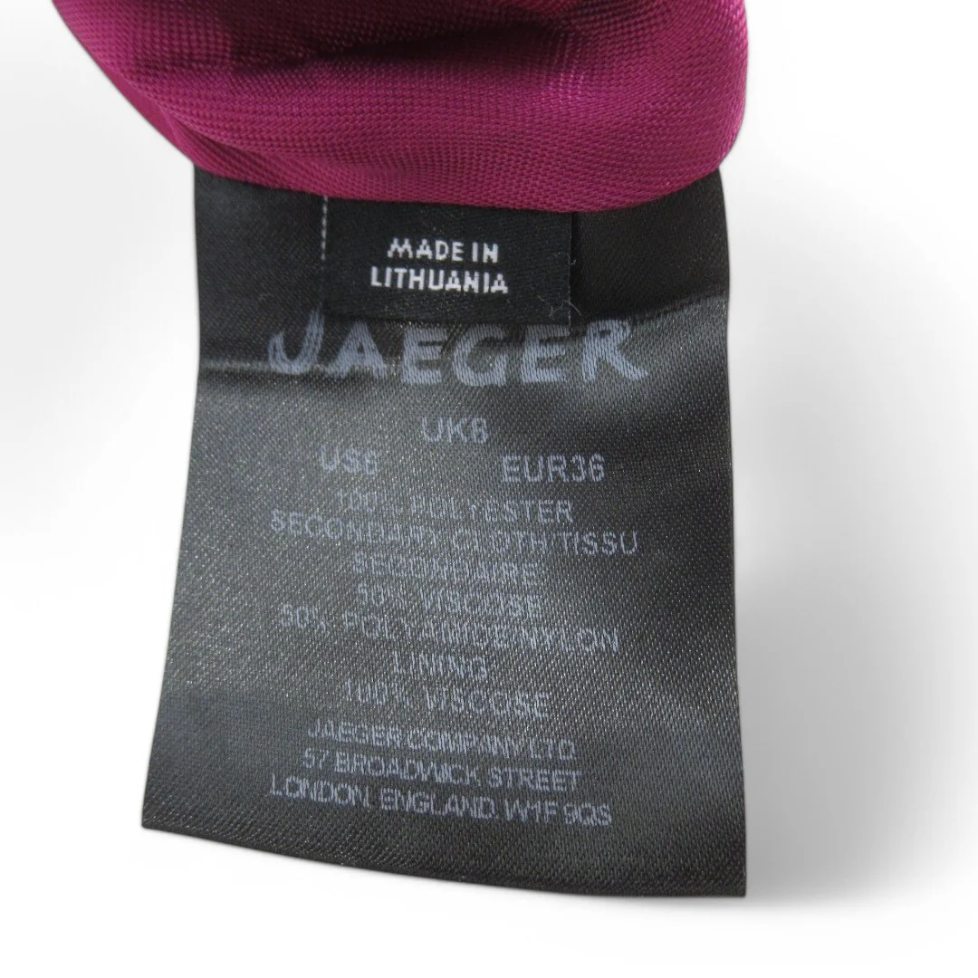 Jaeger Vintage Mother Of Bride Dress Pink UK 8 Womenswear | Pre-loved - Image 6