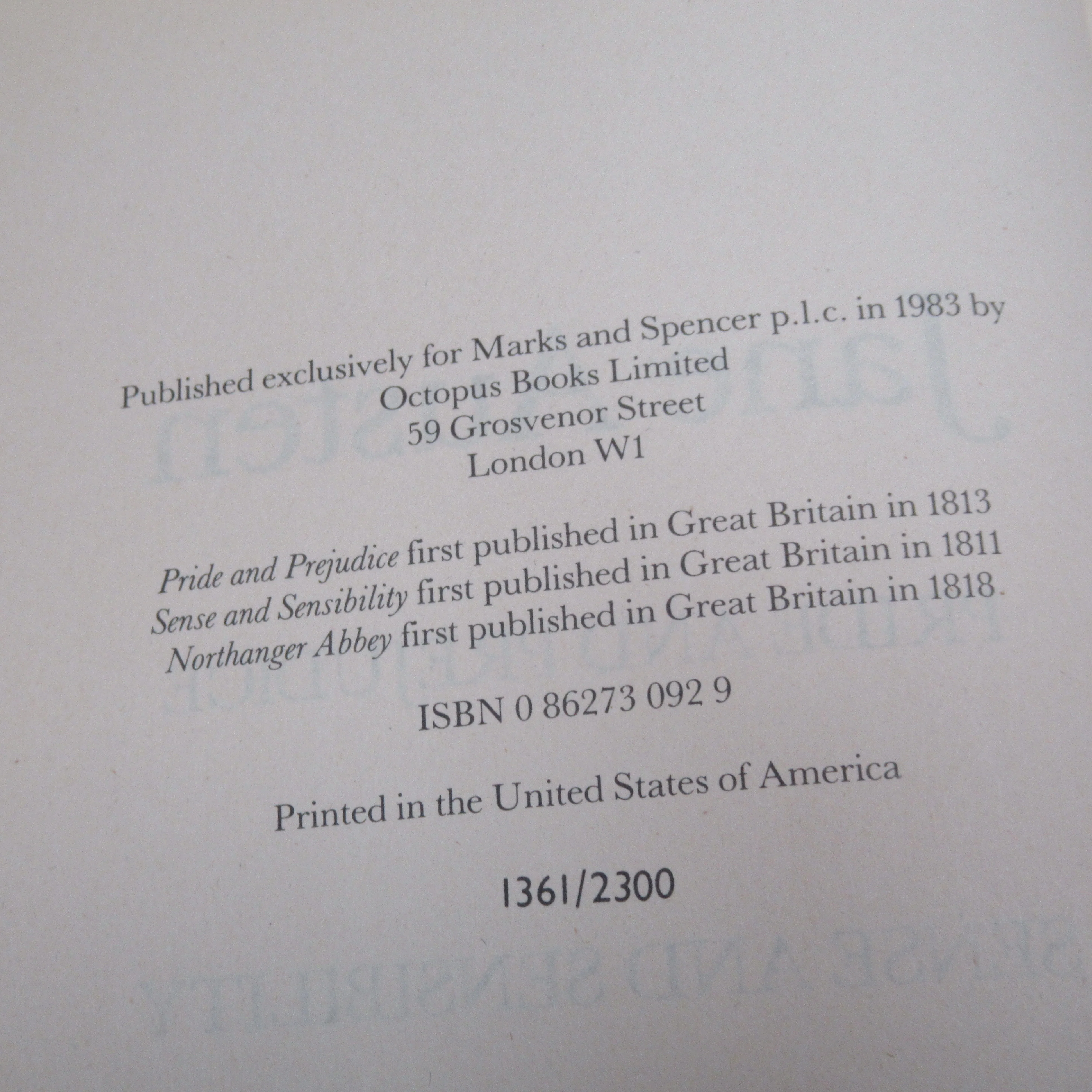 Jane Austen 3in1 Collection Book 1983 Limited Edition | Preloved - Image 6