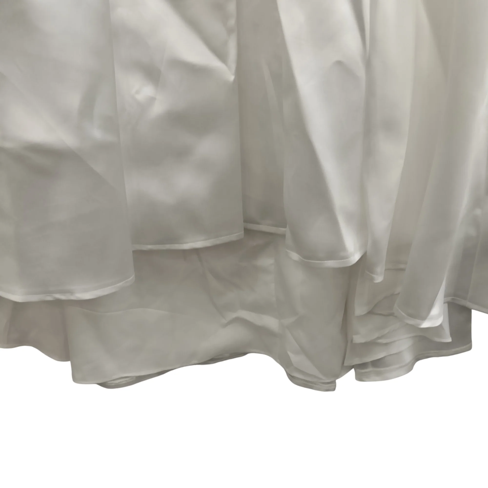 JJ'S House White Sleeveless Hi-low Wedding Dress UK S/M Womenswear | Pre-loved - Image 5