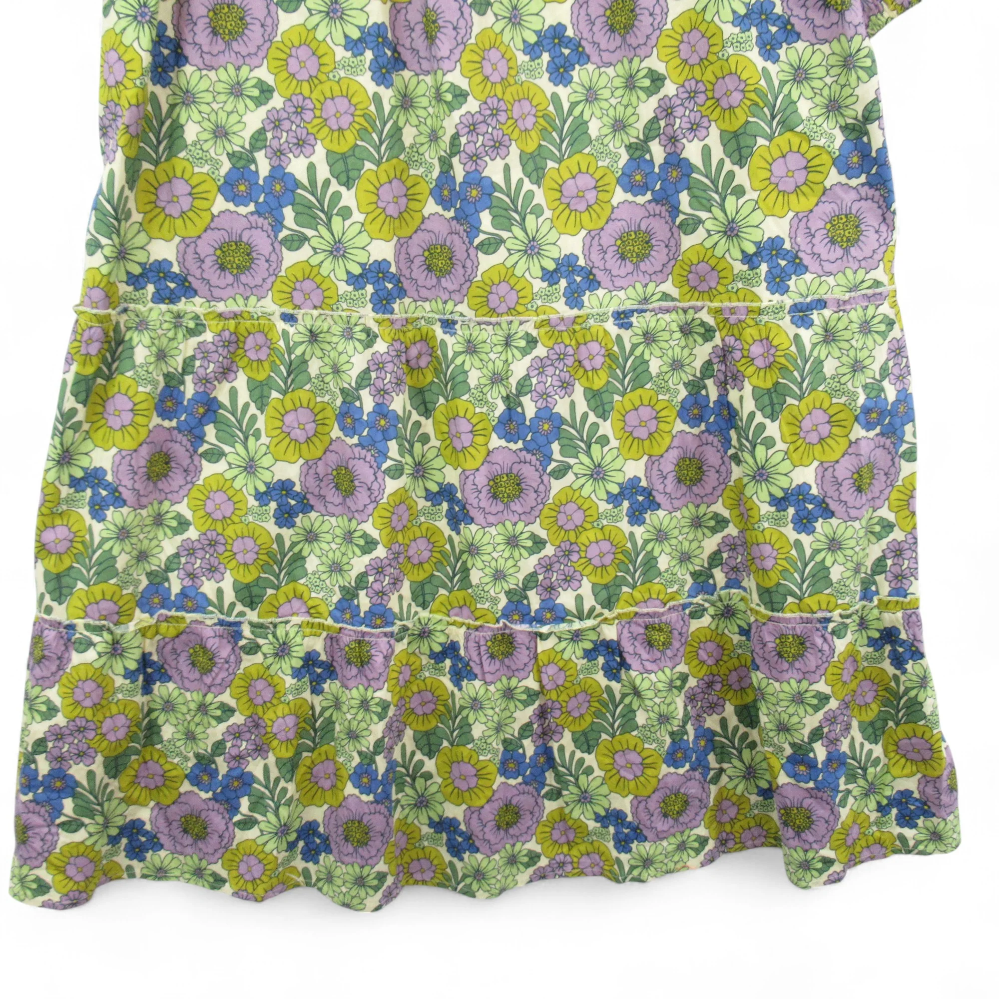 Joanie Clothing Floral Dress Green UK 22 Womenswear | Pre-loved - Image 5