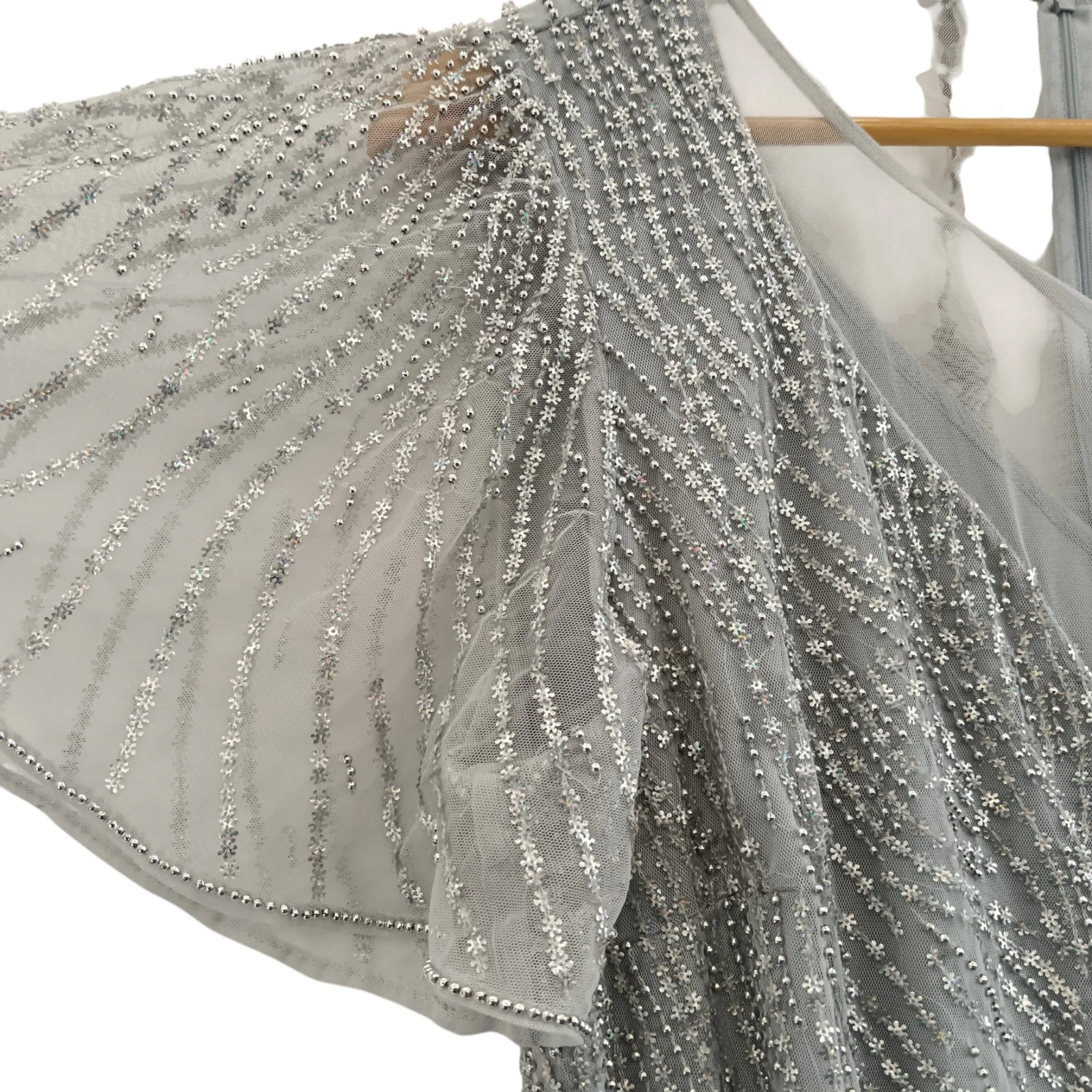 Joanna Hope Grey Mesh Dress UK 20 Womenswear | Pre-loved - Image 3