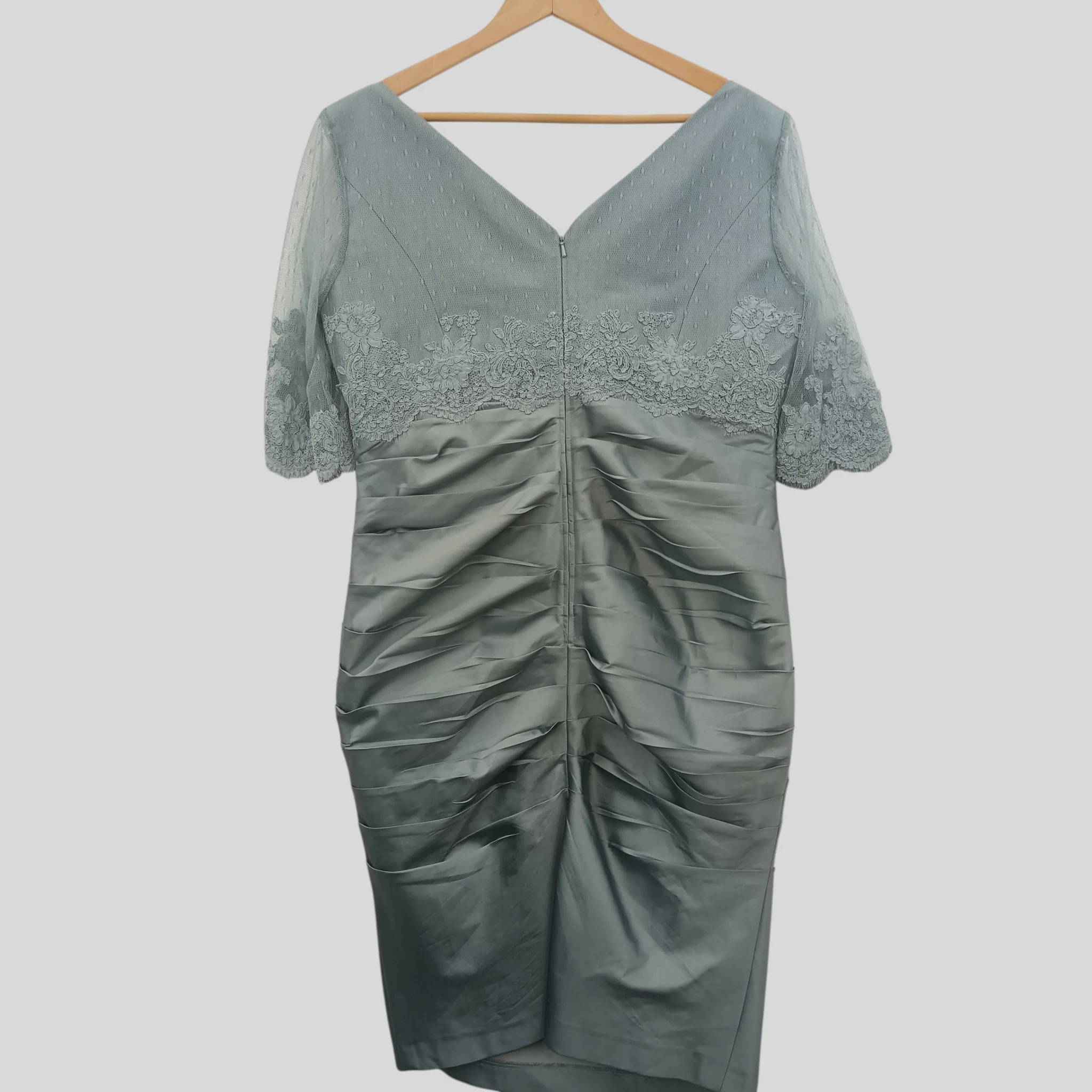 John Charles Mother Of Bride Outfit Blue Dress With Matching Jacket  UK 18  - Womenswear | Pre-loved - Image 3