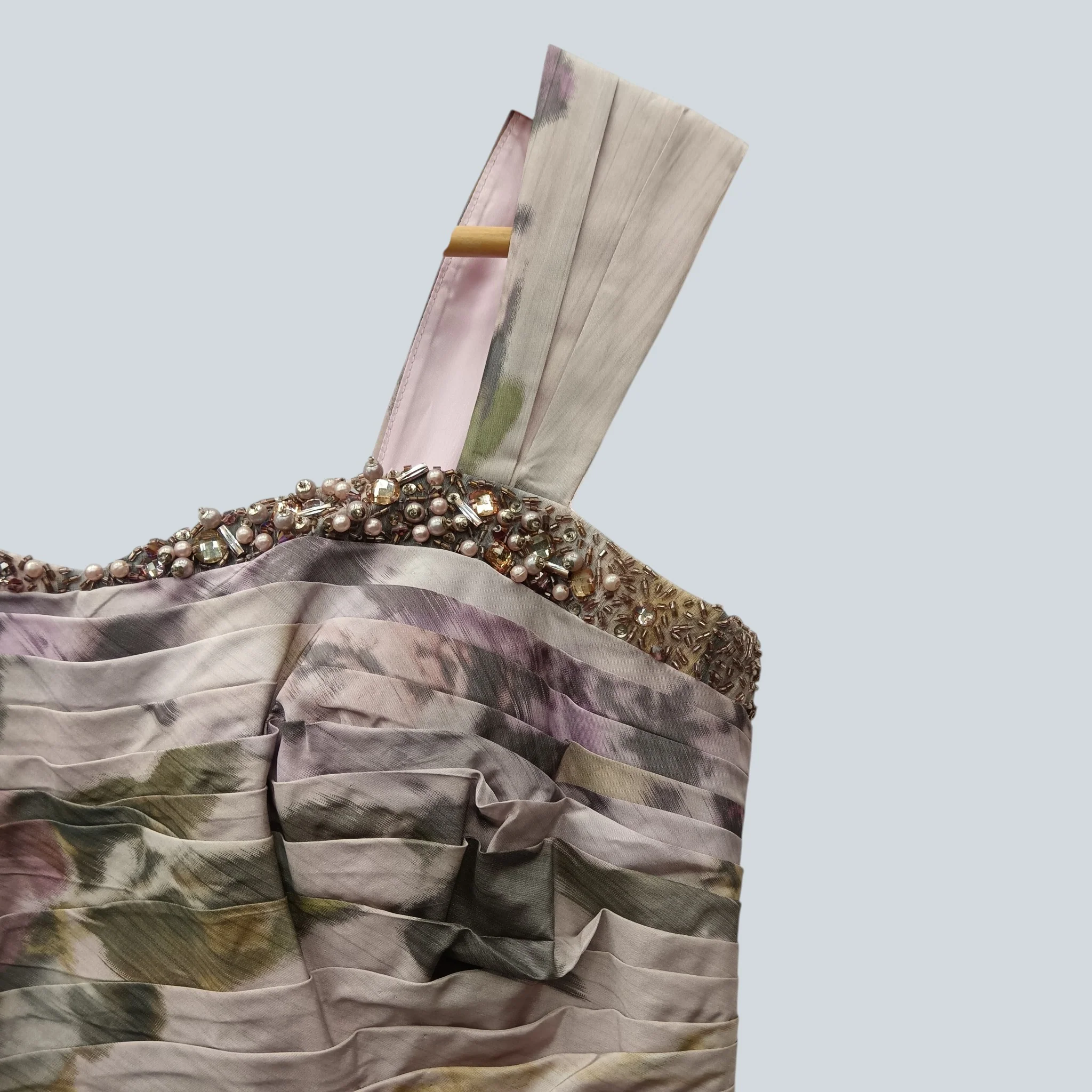 John Charles Mother Of Bride Outfit Pink Floral Dress With Matching Jacket  UK 10  - Womenswear | Pre-loved - Image 4