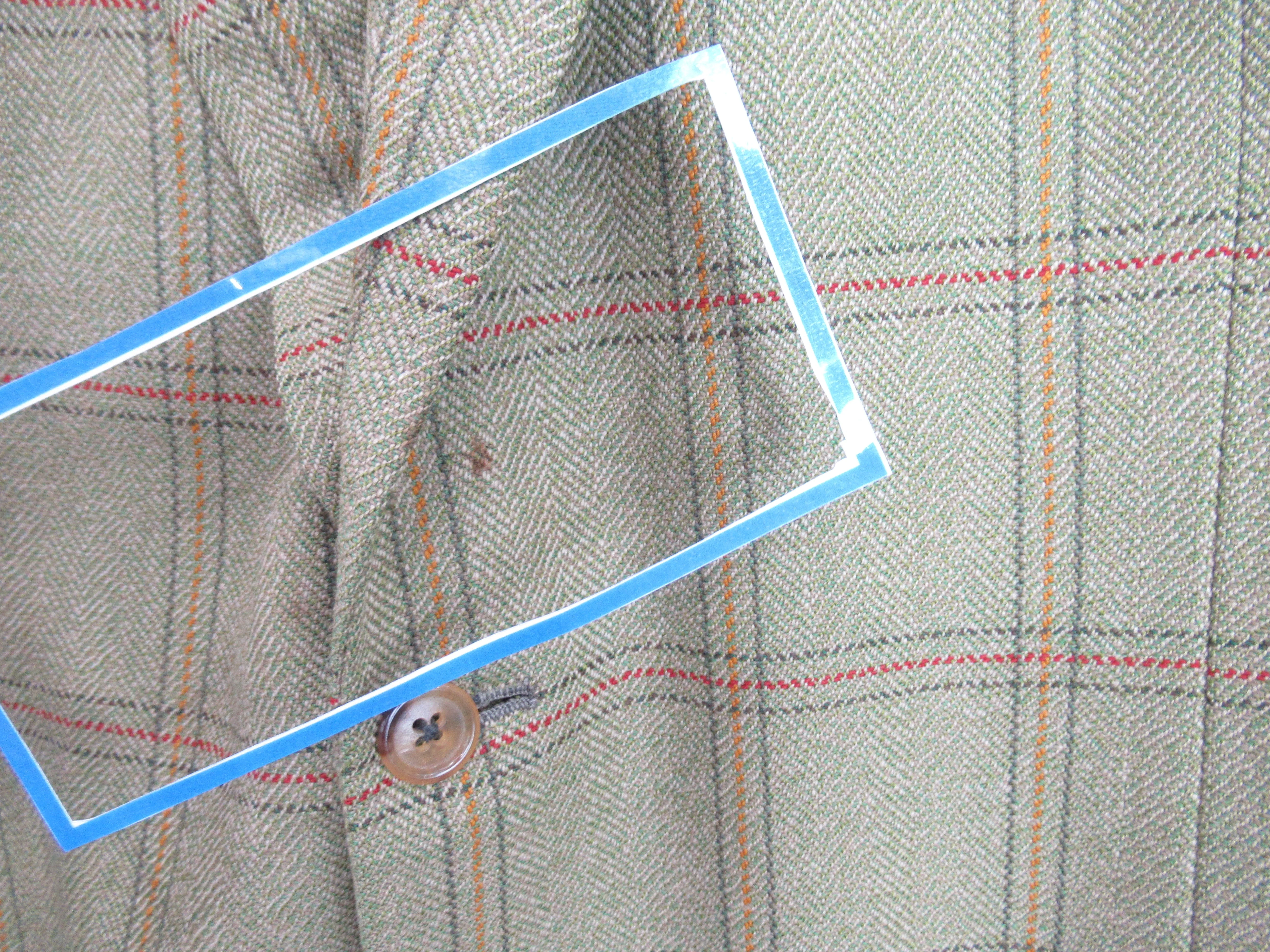 John G Hardy 44 Green Tweed Wool Blazer Menswear | Preloved - Image 3